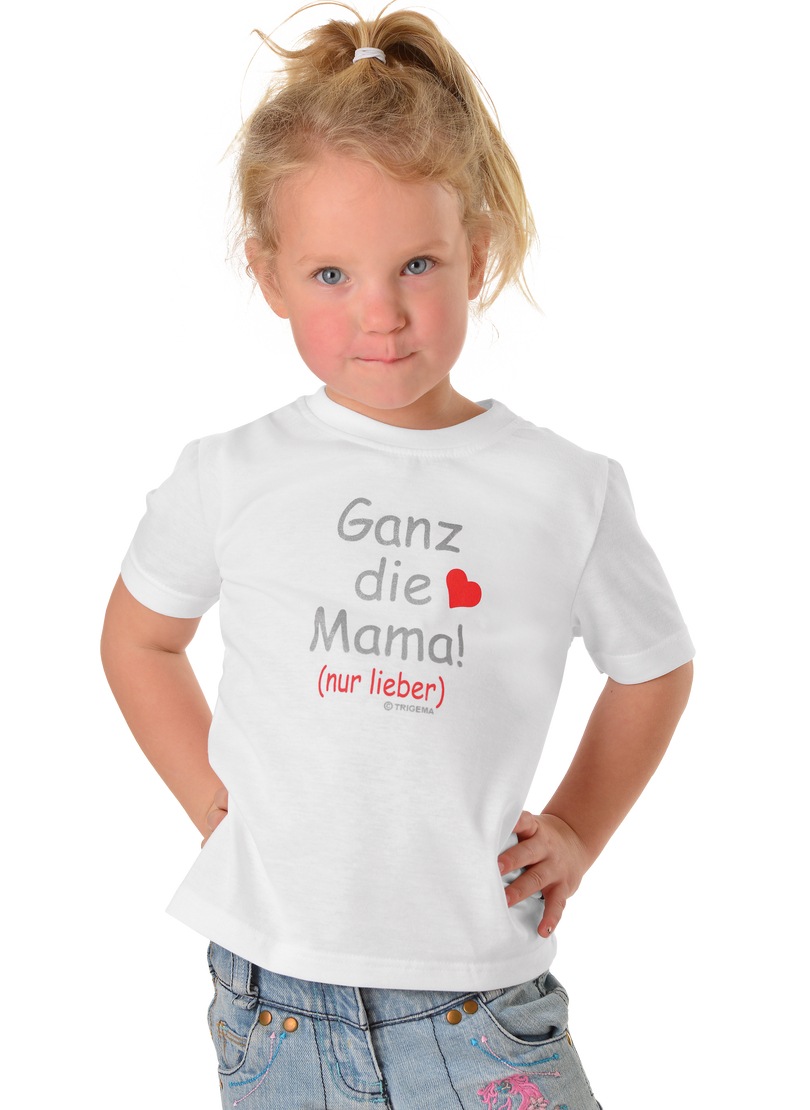 T-Shirt " T-Shirt Mamas Liebling", Gr. 116, weiss