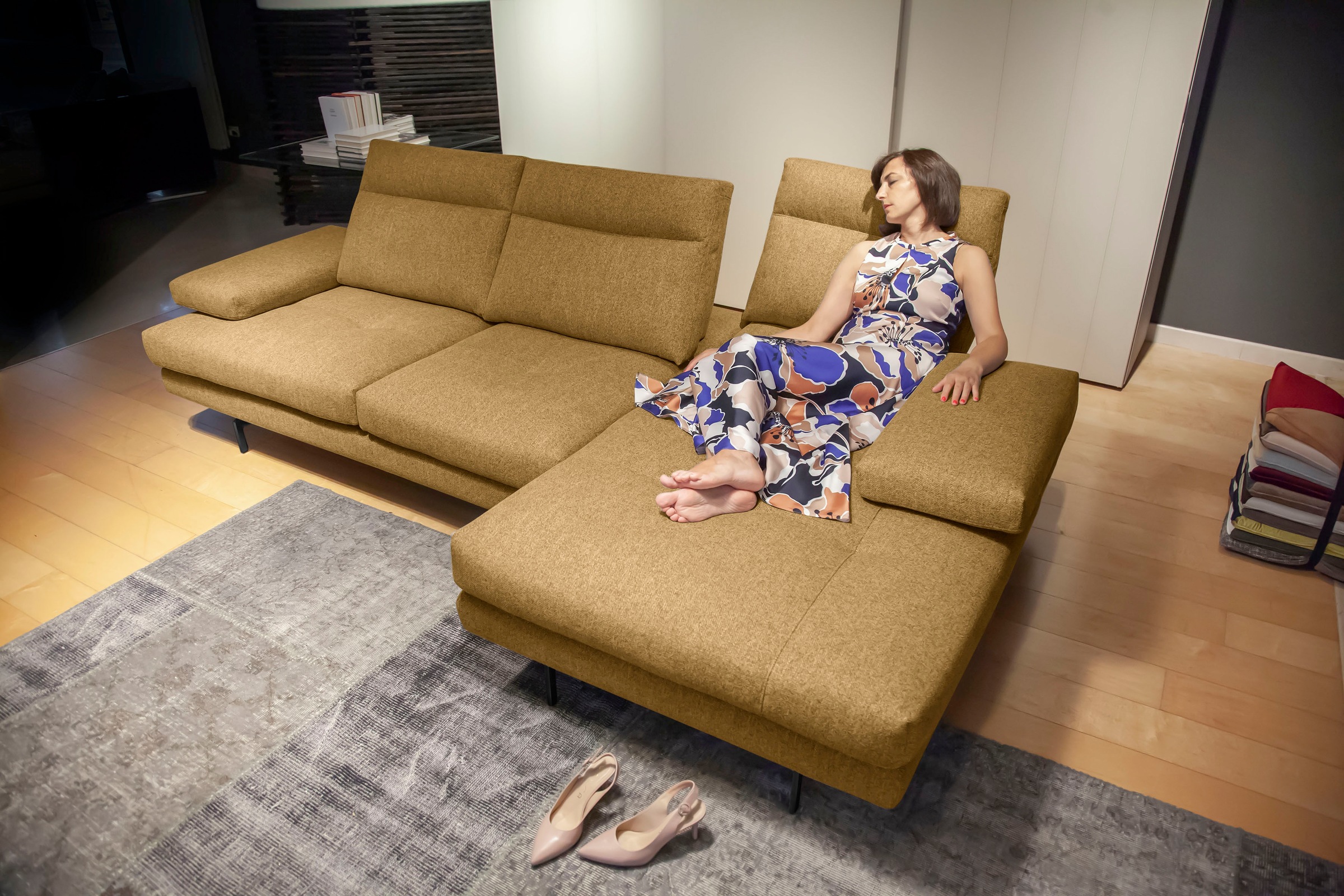 CALIA ITALIA Ecksofa »Toby Wing, Komfortsofa der Extraklasse, bequem, L-For günstig online kaufen