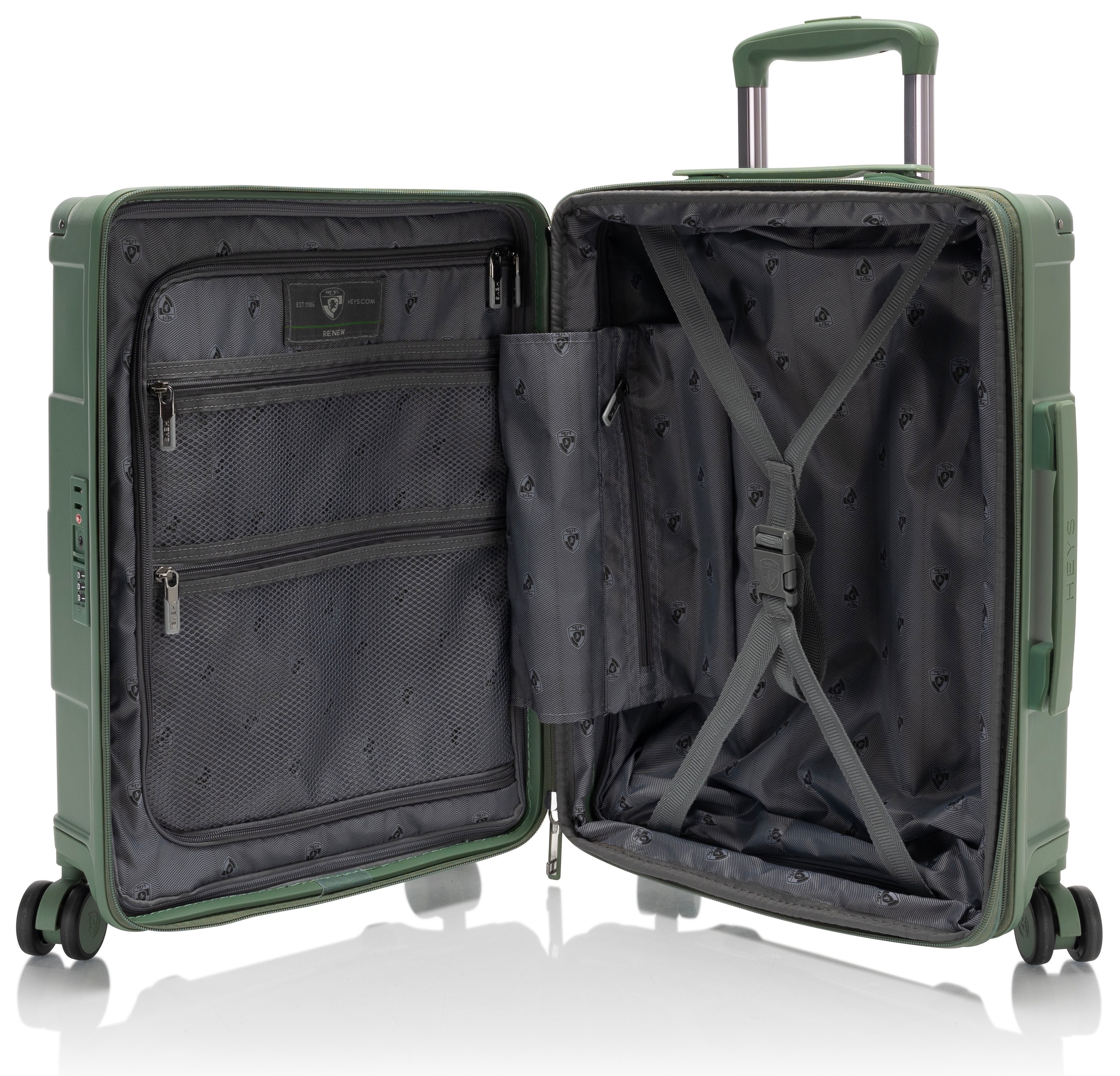 Heys Hartschalen-Trolley »ReNew, verschiedene Größen und Farben«, 4 Rollen, herausnehmbares Innenfutter Volumenerweiterung 5 Jahre Garantie