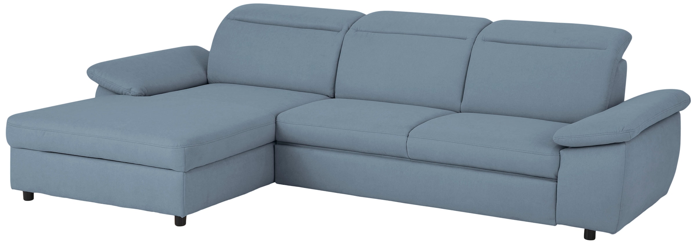 Home affaire Ecksofa »Mauritius L-Form«, mit Kopfteil- und Armlehnverstellung, mit Bettfunktion und Bettkasten