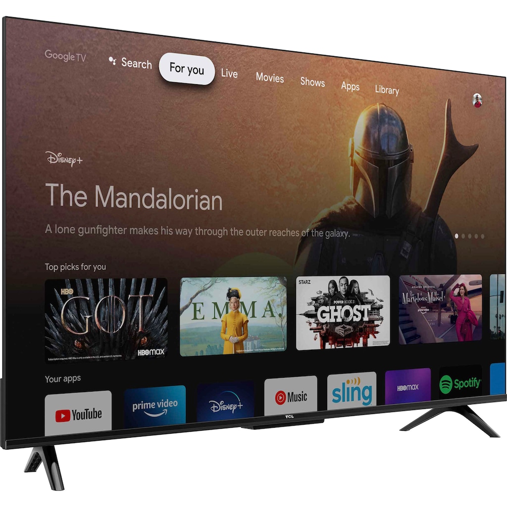 TCL LED-Fernseher »43P631X1«, 108 cm/43 Zoll, 4K Ultra HD, Android TV-Google TV-Smart-TV