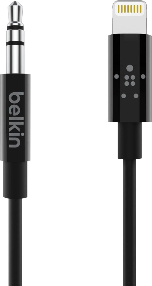 Belkin Audio-Kabel »MixIT Lightning auf 3,5mm AUX Kabel, 0.9 m«, 3,5-mm-Klinke-Lightning, 90 cm, Plug & Play