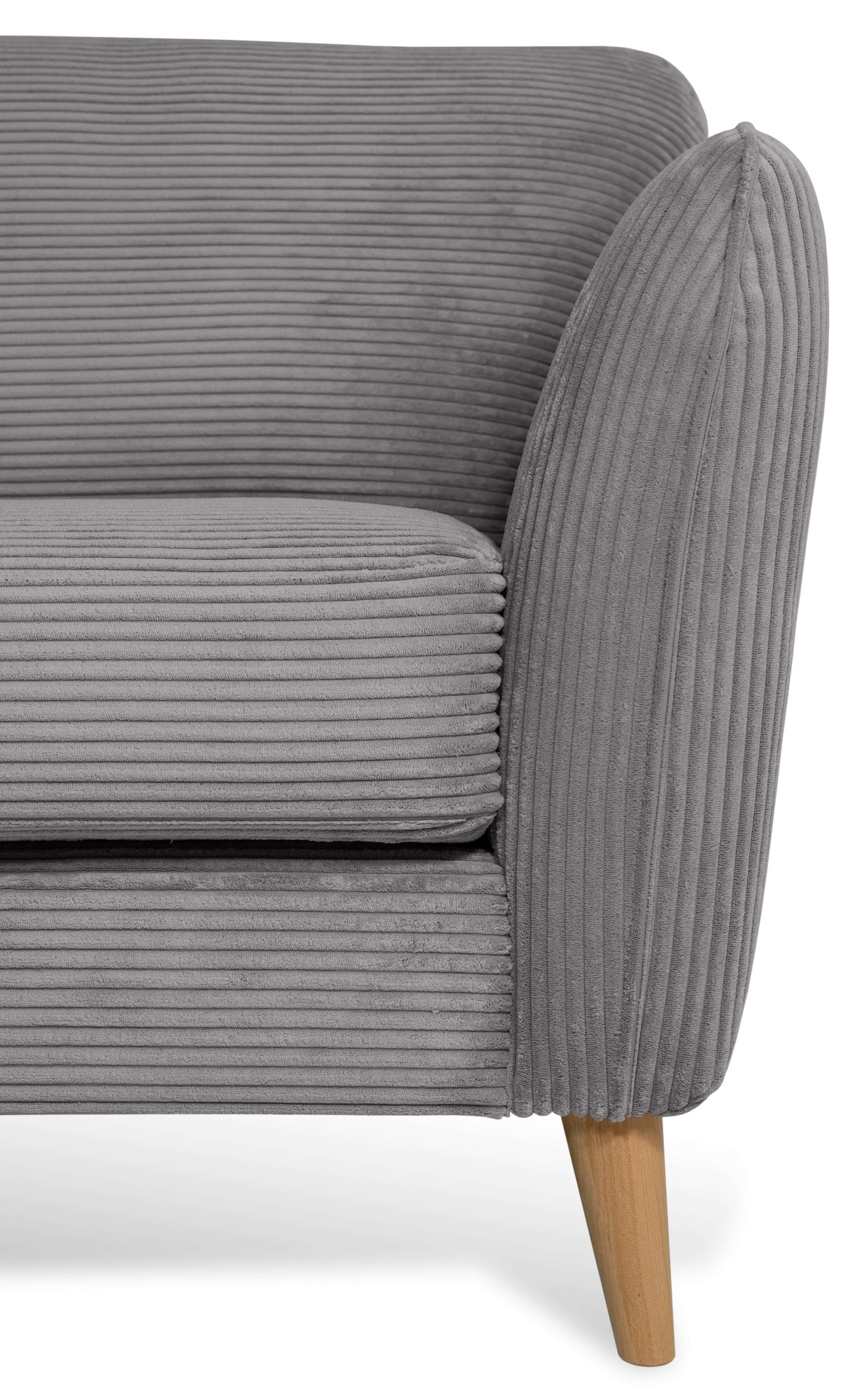 Home affaire Ecksofa »MARSEILLE 278/202 cm, L-Form, Ottom. rechts/links, verschiedene Bezüge«, Massivholzbeine Eiche, Landhausstil, Wellenunterfederung