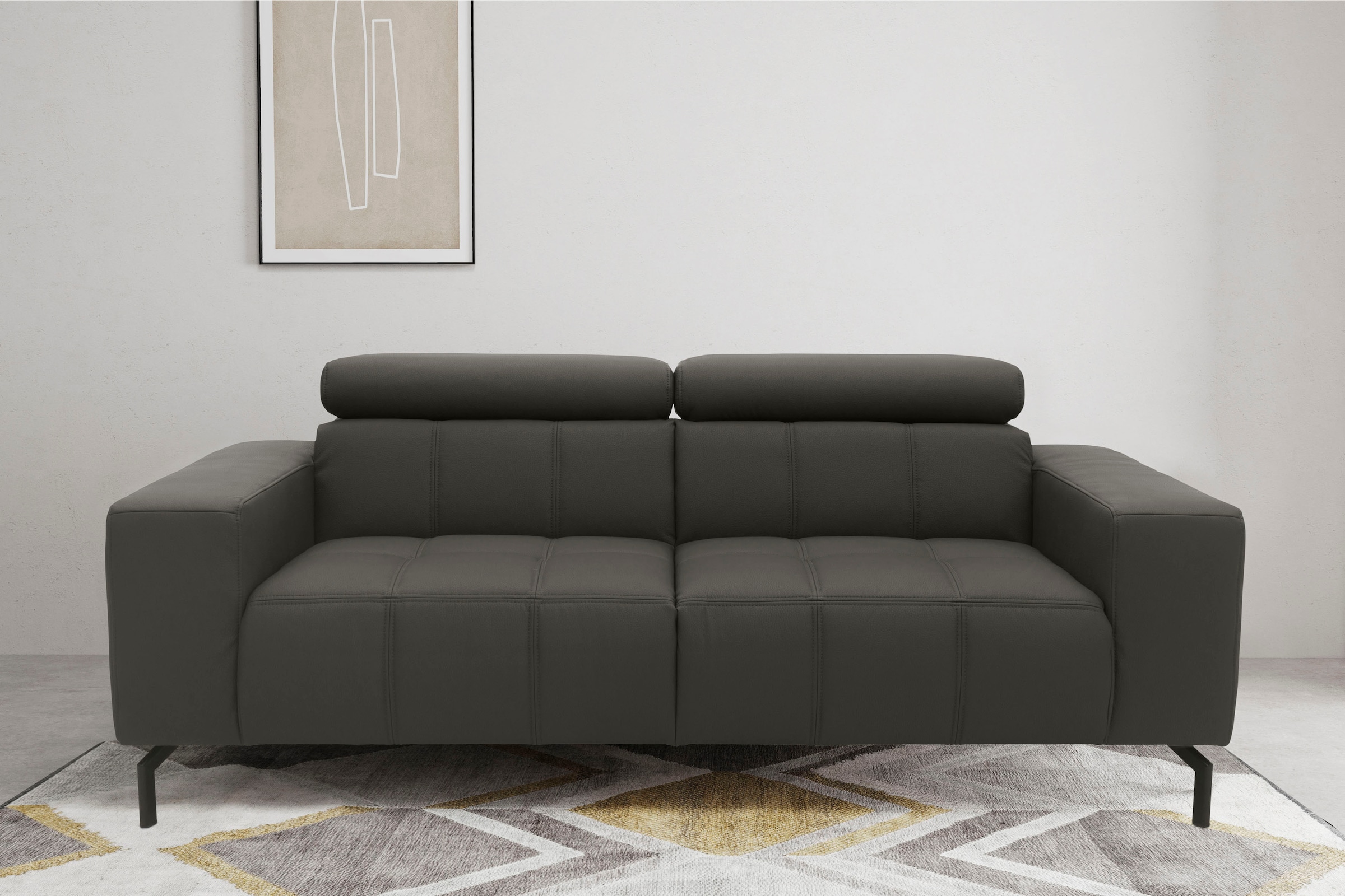 DOMO collection 2-Sitzer "Cunelli zeitlos und elegant, moderne Sitznähte al günstig online kaufen