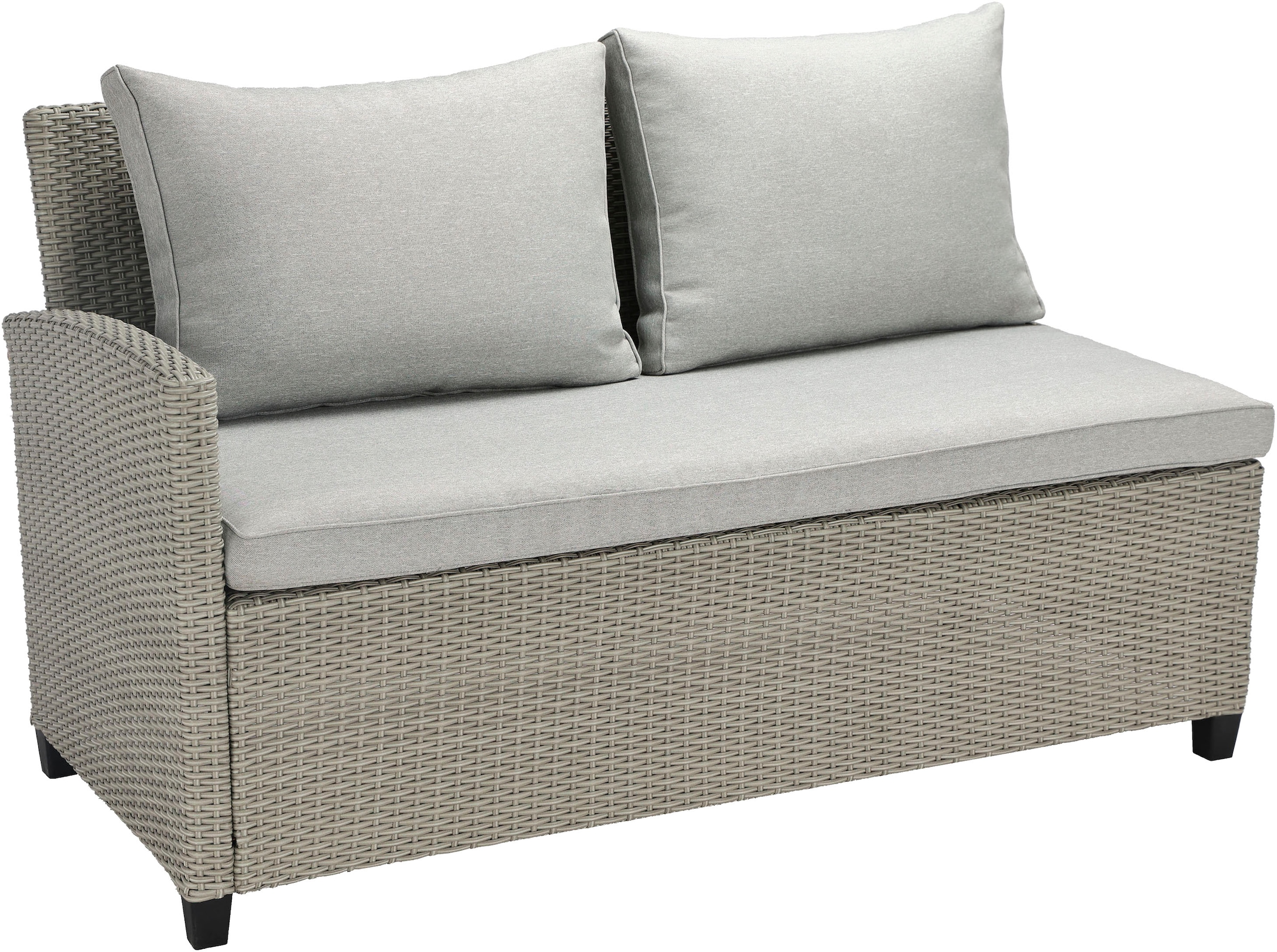 KONIFERA Gartenlounge-Set »Keros Premium XL« Set, 2x 2er Sofa, 1x Ecke, 1x Sessel, 2x Hocker, 1x Tisch, 20 tlg. tlg. bestehend aus 3 Sofas, 1 Sessel, 2 Hocker, 14 Sitzauflagen, 1 Tisch