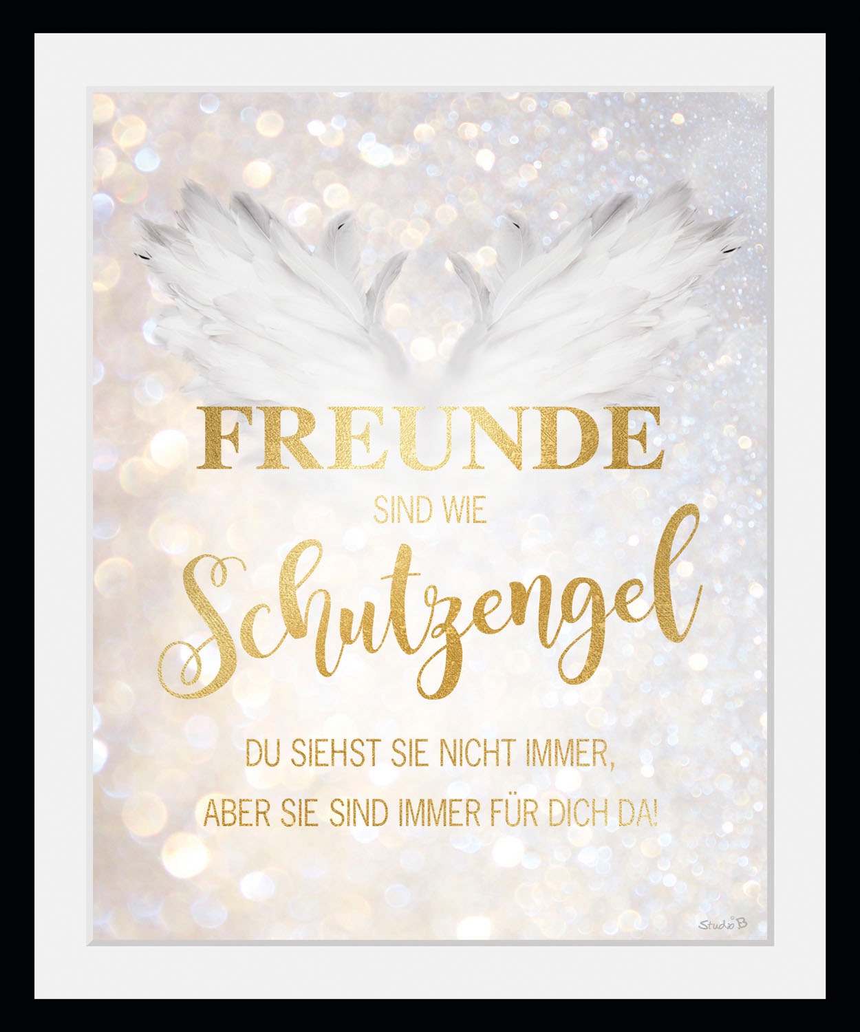 queence Bild »Freunde sind wie Schutzengel«, Sprüche & Texte-Liebessprüche- günstig online kaufen