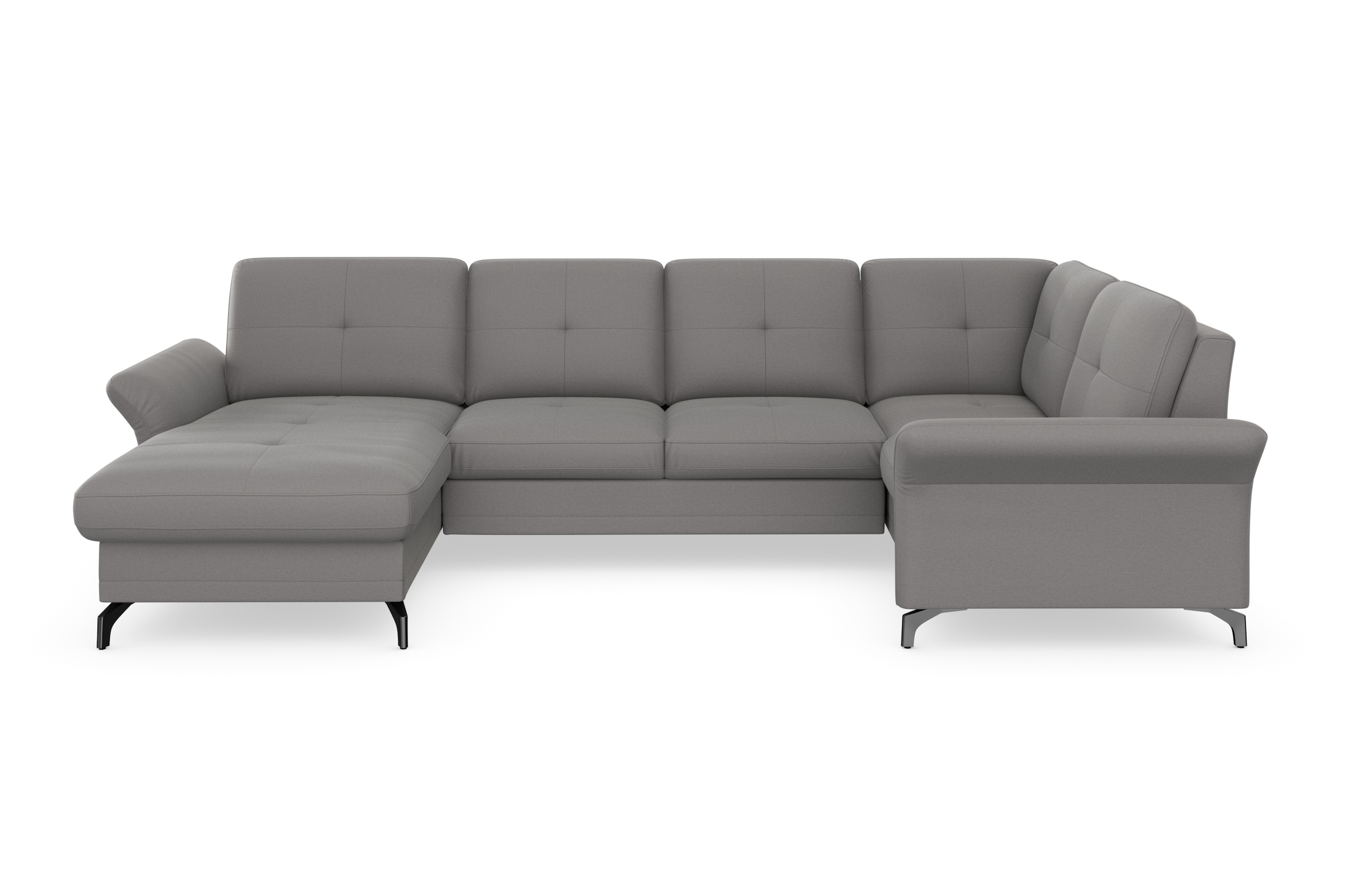 Home affaire Wohnlandschaft »Calando U-Form« wahlweise mit Bettfunktion, Be günstig online kaufen