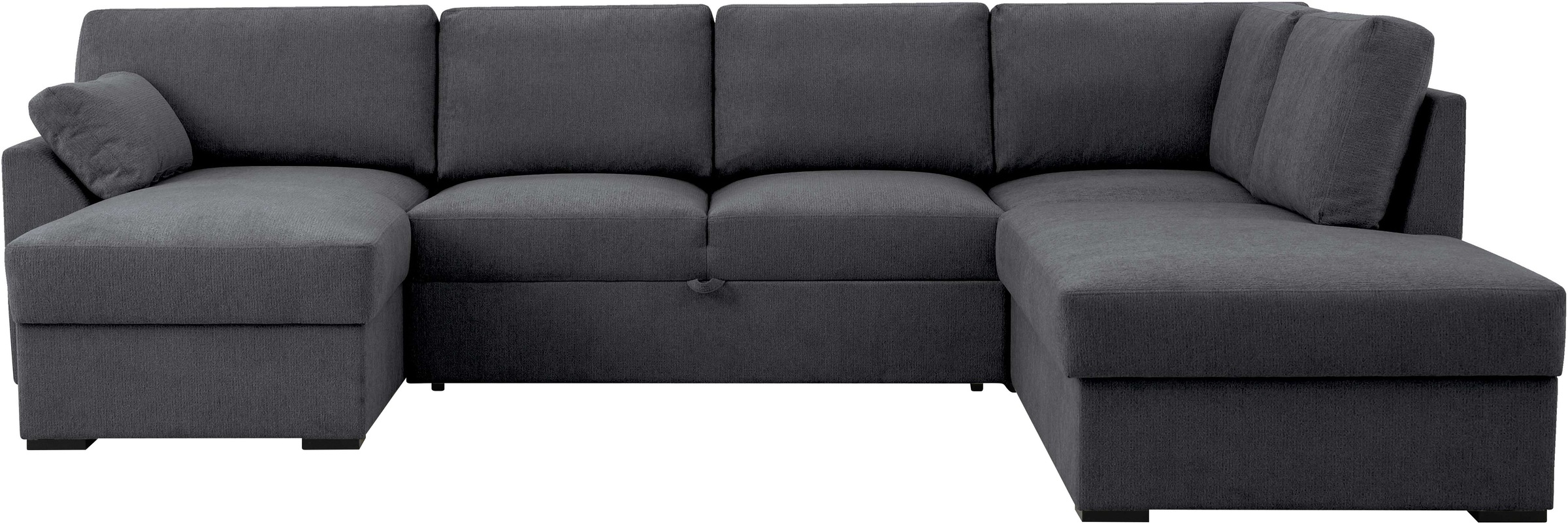 Home affaire Wohnlandschaft »Citry«, Breite 309 cm, Chenille, Bettfunktion, Bettkasten, U-Form