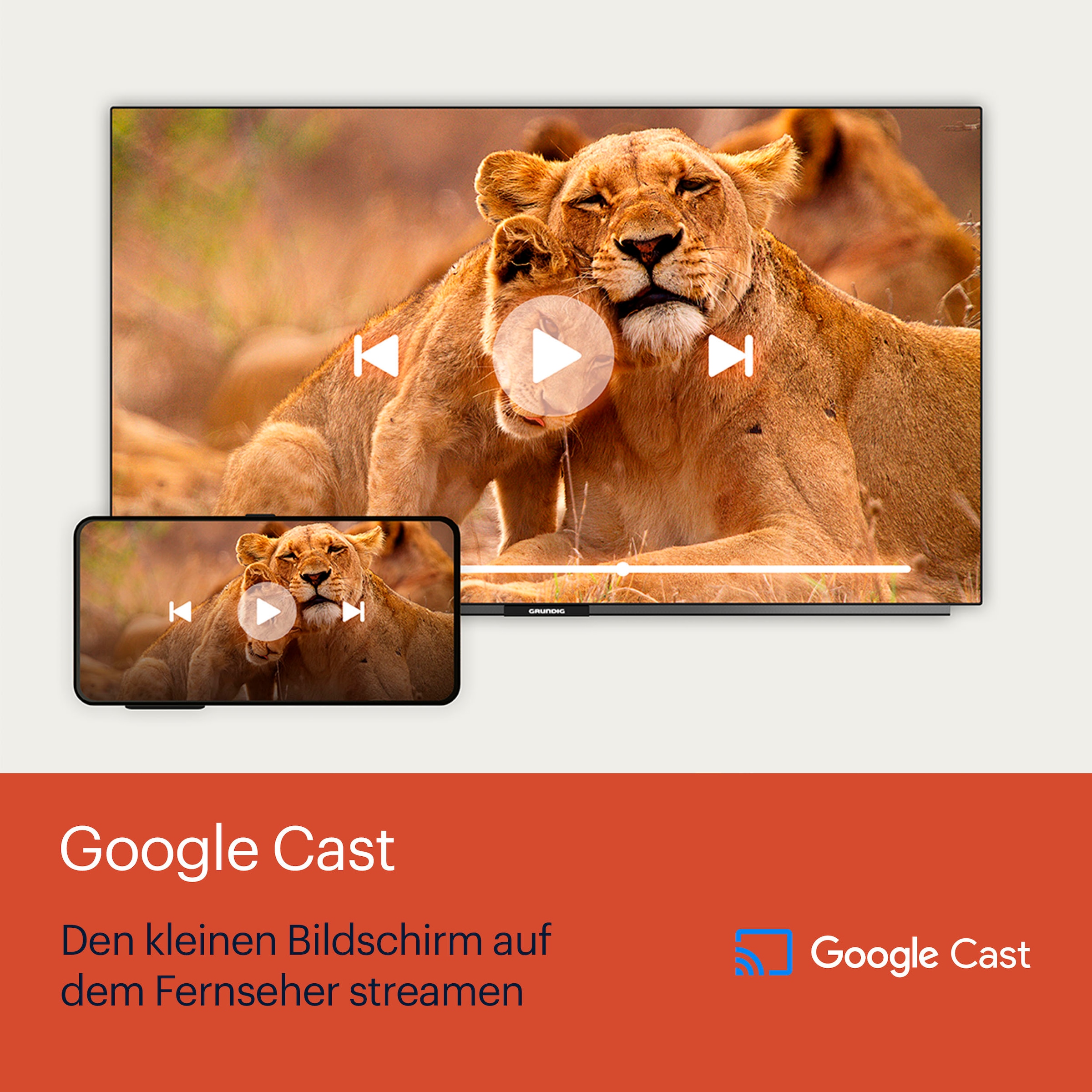 Grundig QLED-Fernseher »55 VOE 85 Q Pro«, 4K Ultra HD, Google TV