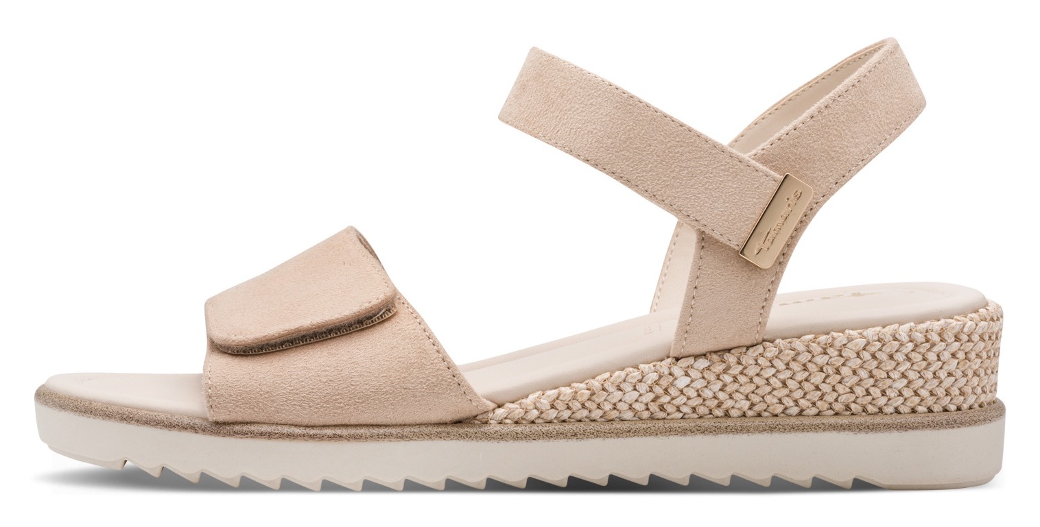 Tamaris Keilsandalette  , Riemchensandale, Sommerschuh in veganer Verarbeitung
