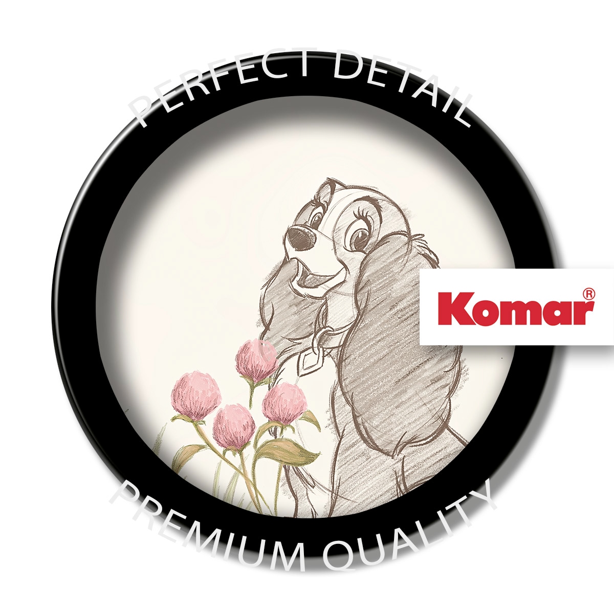 Komar Wandbild »Like a Lady«, Disney, (Set, 1 St.), 50 x 40 cm (Breite x Höhe) - Kinderzimmer, Dekoration