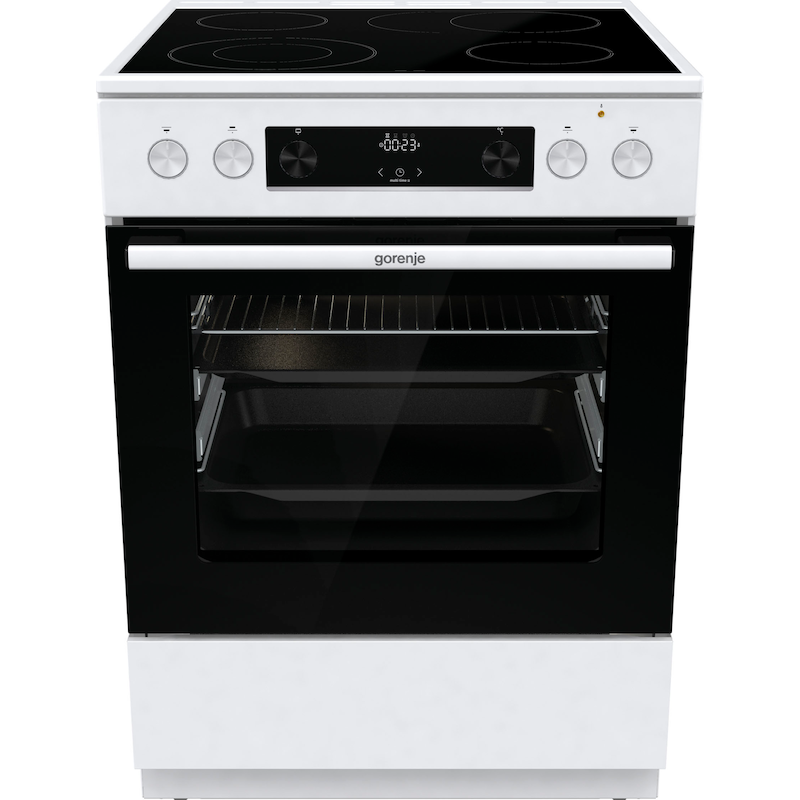 GORENJE Elektro-Standherd »GECS6C70WPA« mit 2-fach-Teleskopauszug Aqua Clean Knusprig genießen – ganz ohne Extra-Kalorien - dank AirFry-Funktion...