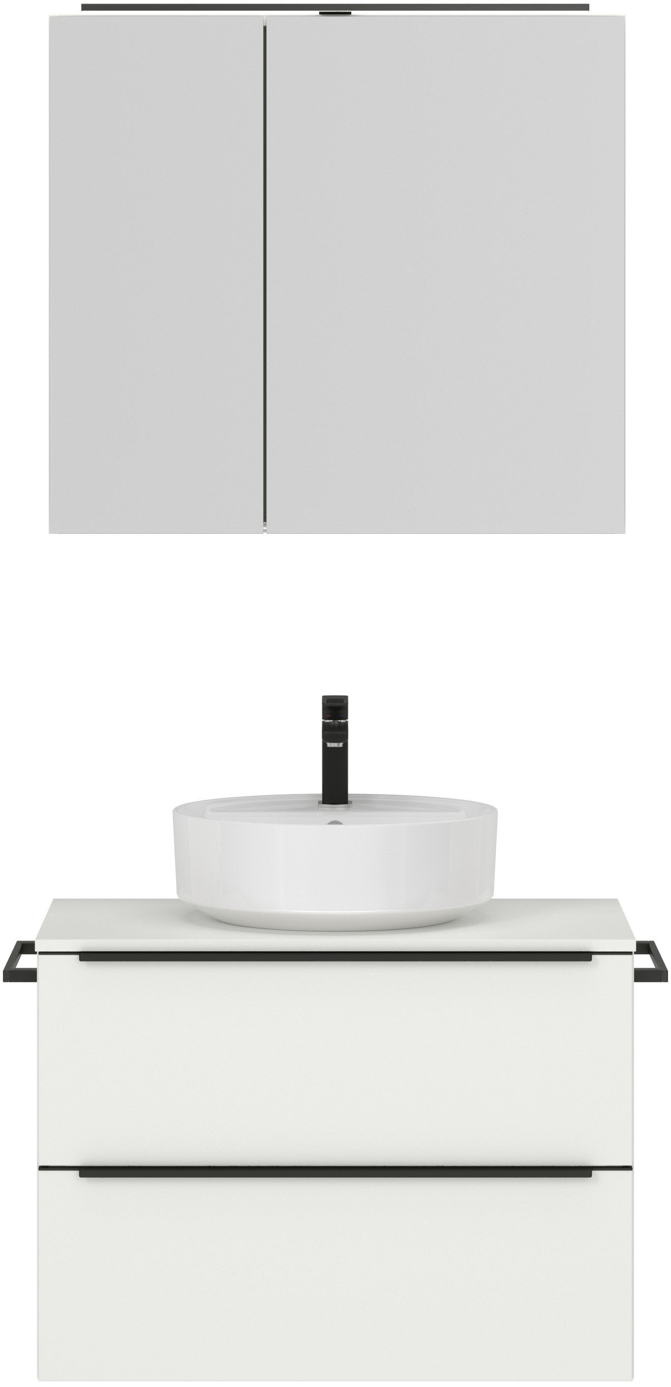 nobilia® Badmöbel-Set »Alvene« vormontiert, mit Soft-Close, 2 Stk. tlg. günstig online kaufen