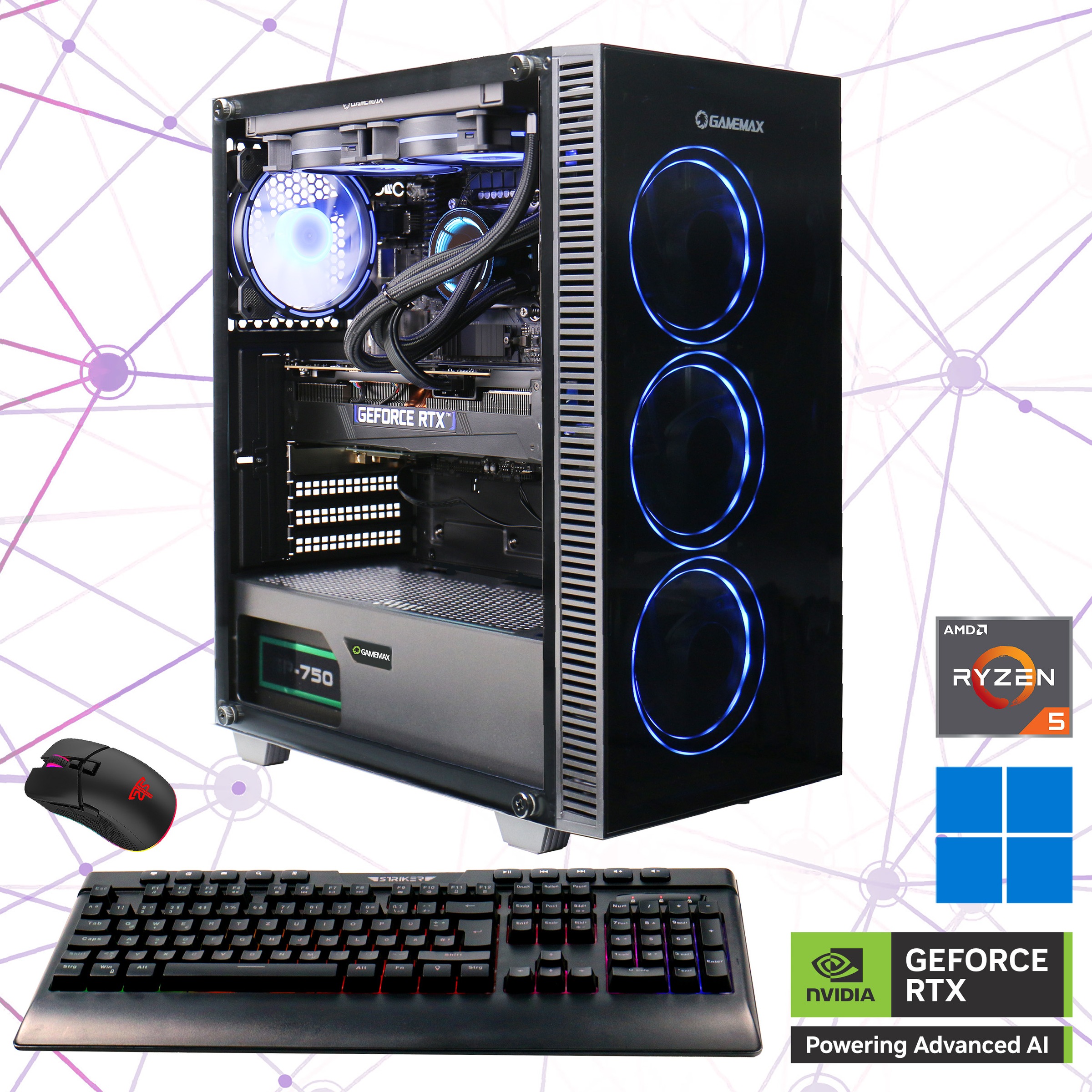 Gaming Pc Auf Raten Ohne Bonität GAMEMAX Gaming-PC »Draco XD 7366«, DDR5 RAM, Windows 11 auf Raten