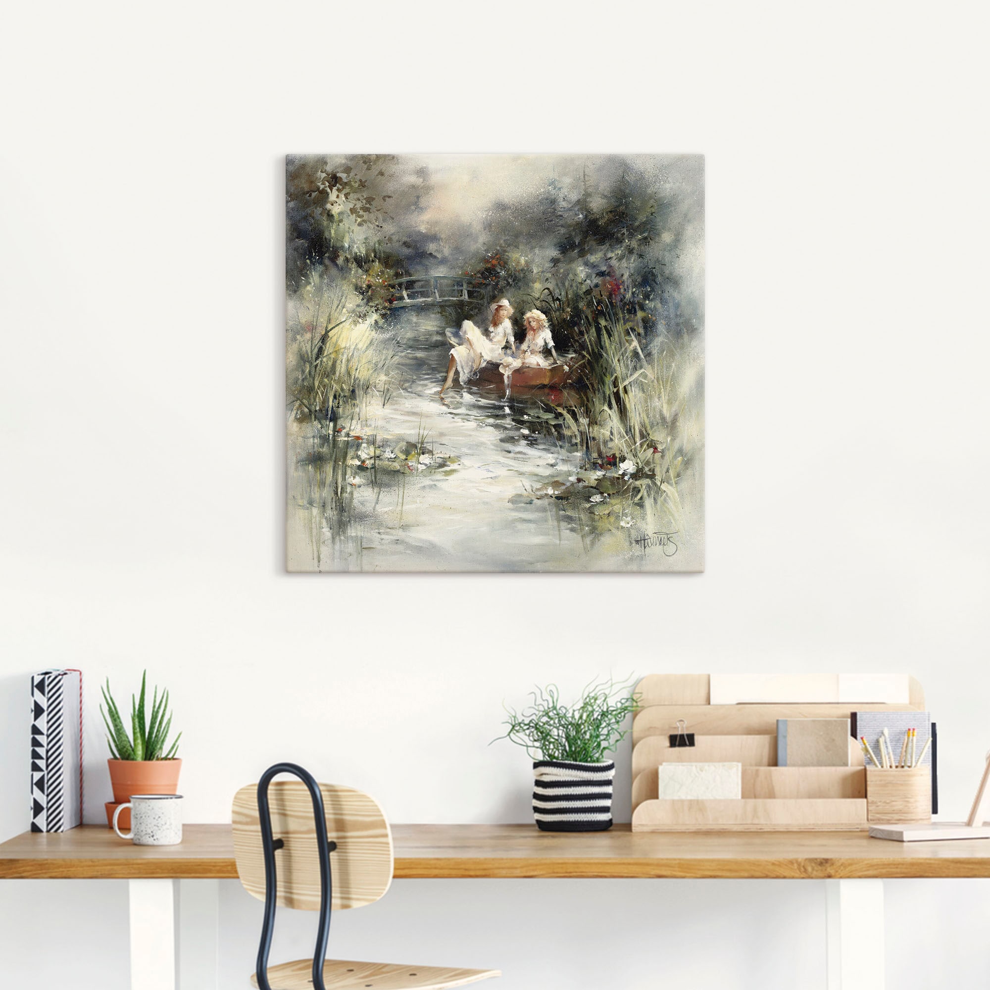 Artland Wandbild »Frühlingsschein«, Frau, (1 St.), als Leinwandbild, Poster, Wandaufkleber in verschied. Größen