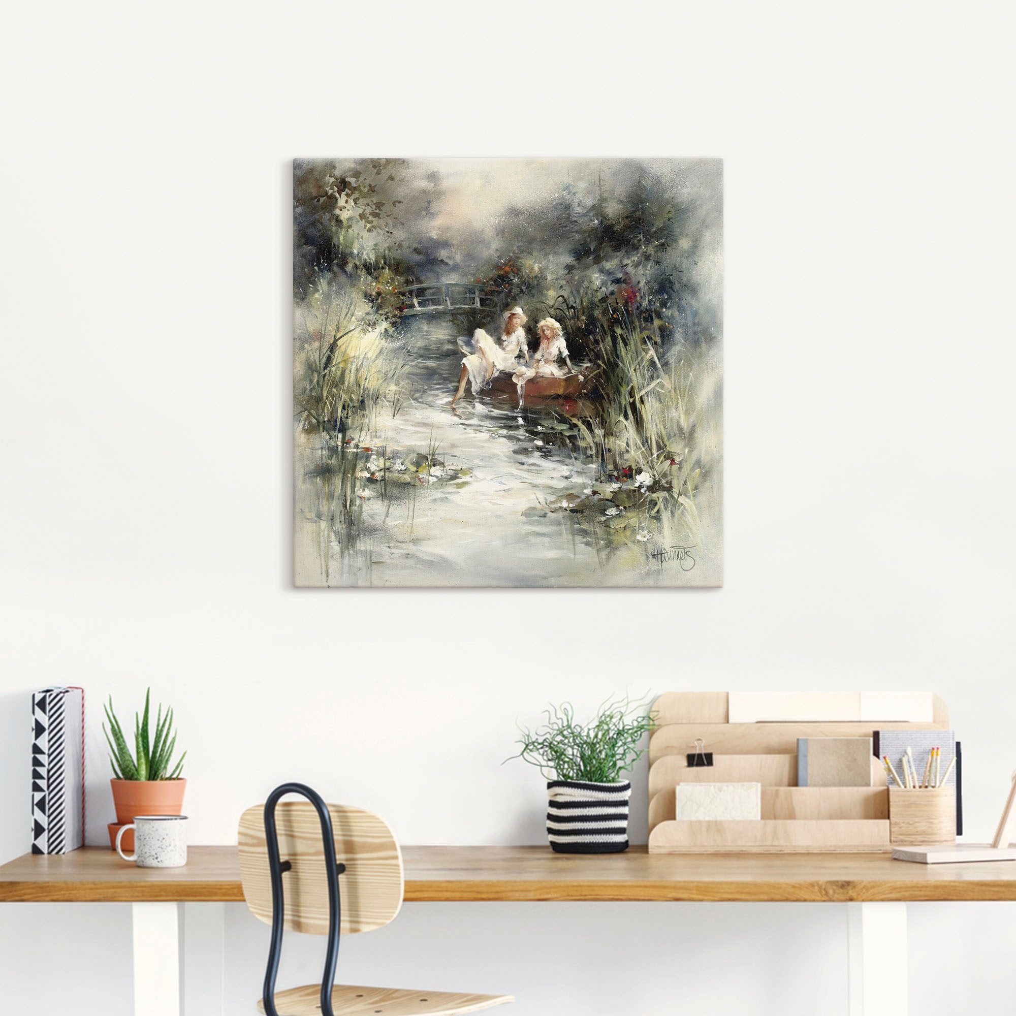 Artland Wandbild »Frühlingsschein« Frau 1 Stk. tlg. als Leinwandbild, Poste günstig online kaufen