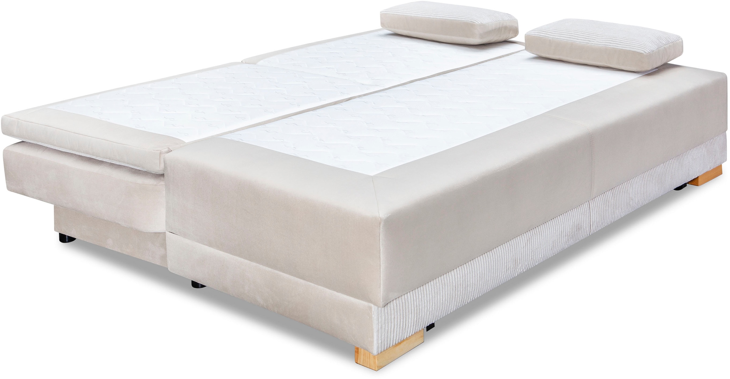 INOSIGN Schlafsofa »Ben«, mit Boxspringaufbau, Bettfunktion & Bettkasten, Dauerschlafsofa