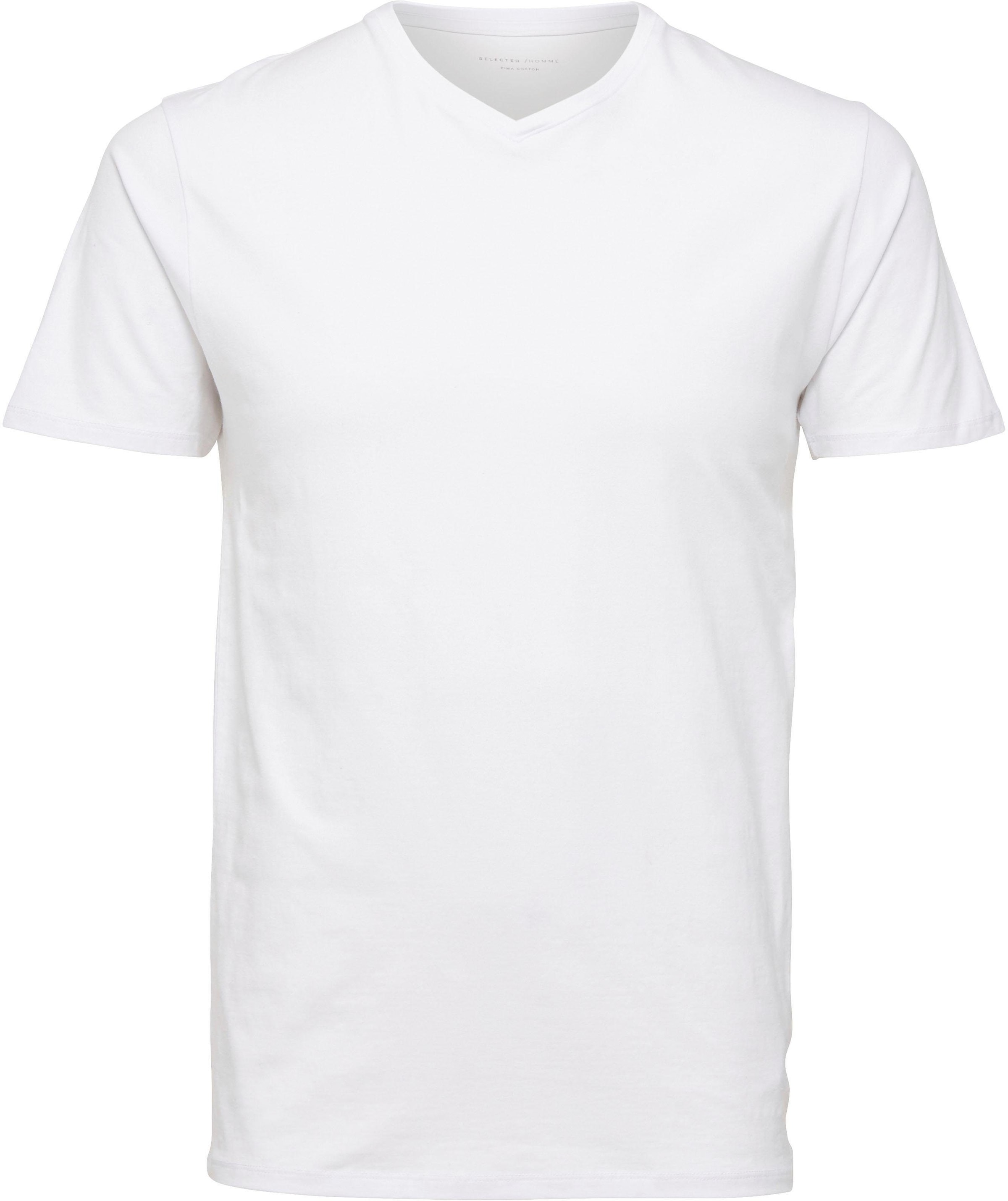 SELECTED HOMME V-Shirt »SLHNEWPIMA SS V-NECK TEE B NOOS«
