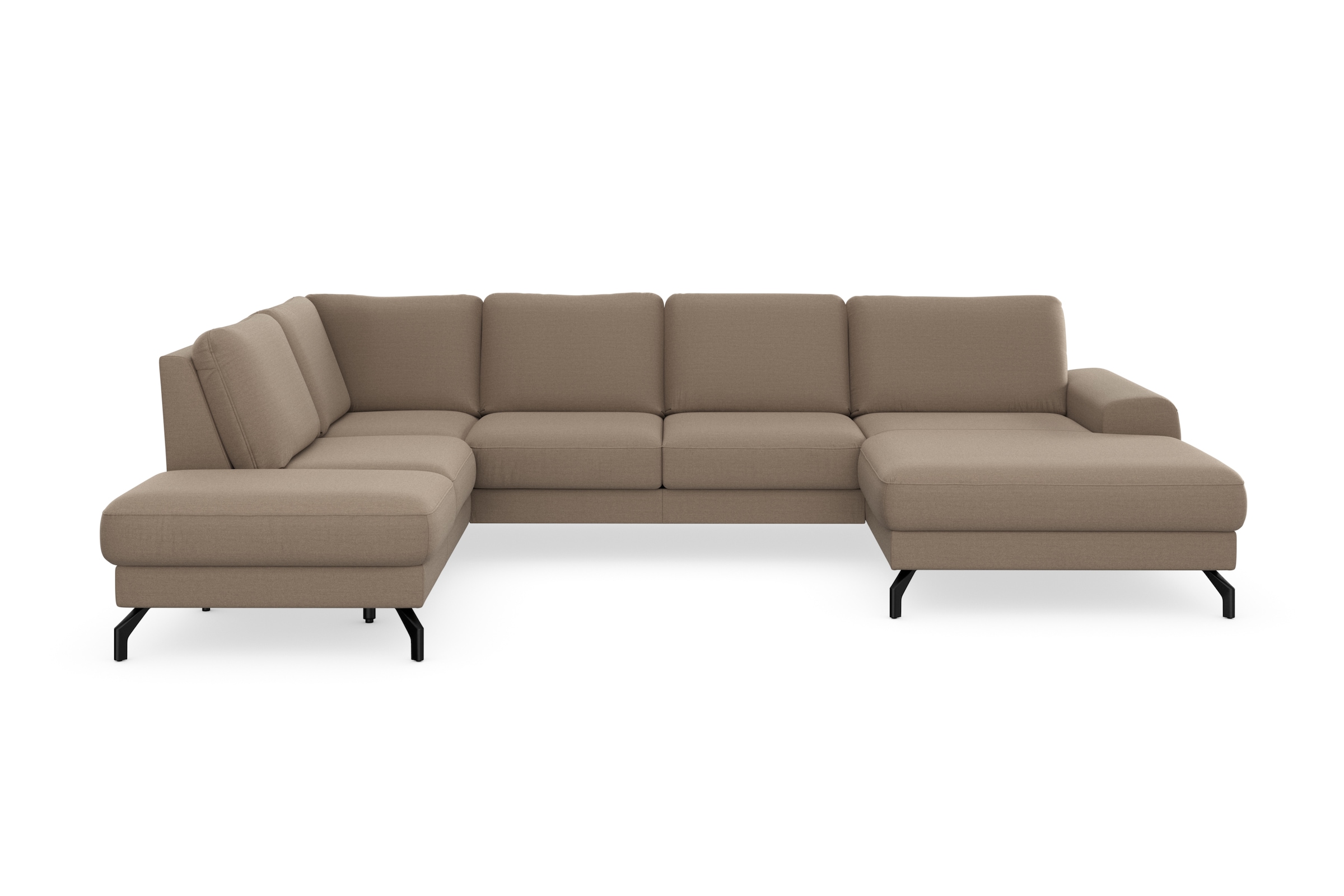 sit&more Wohnlandschaft »Cinturo U-Form«, inklusive Sitztiefenverstellung und Federkern, Sitzhöhe 45 cm