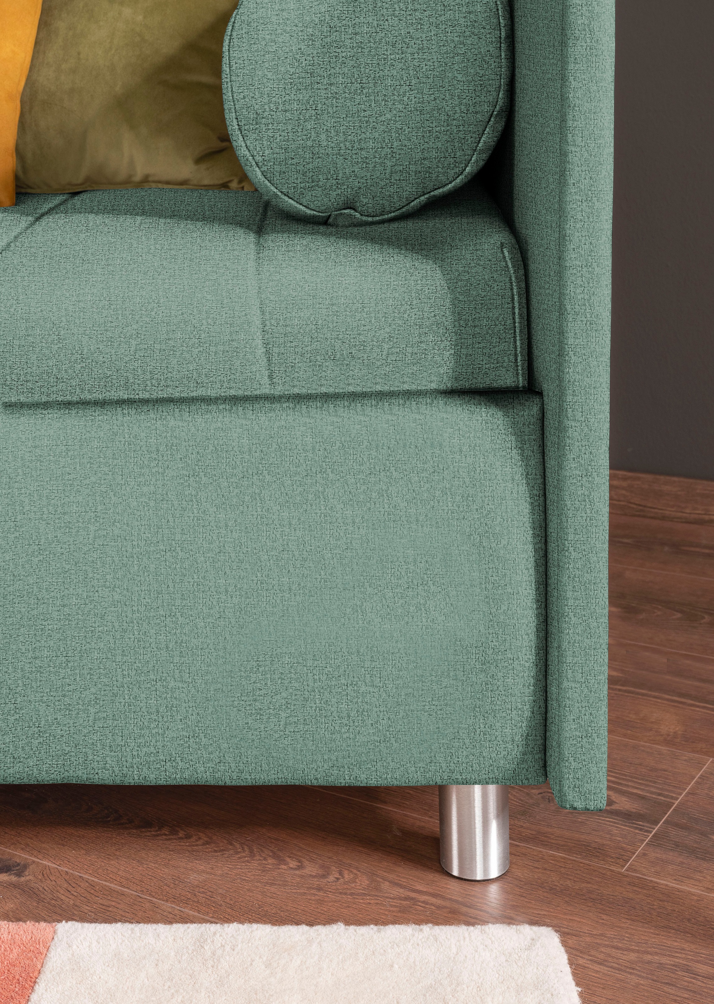 alina Schlafsofa »Kiana«, mit Bettkasten und Zierkissen, Liegefläche 90/200 cm oder 100/200 cm