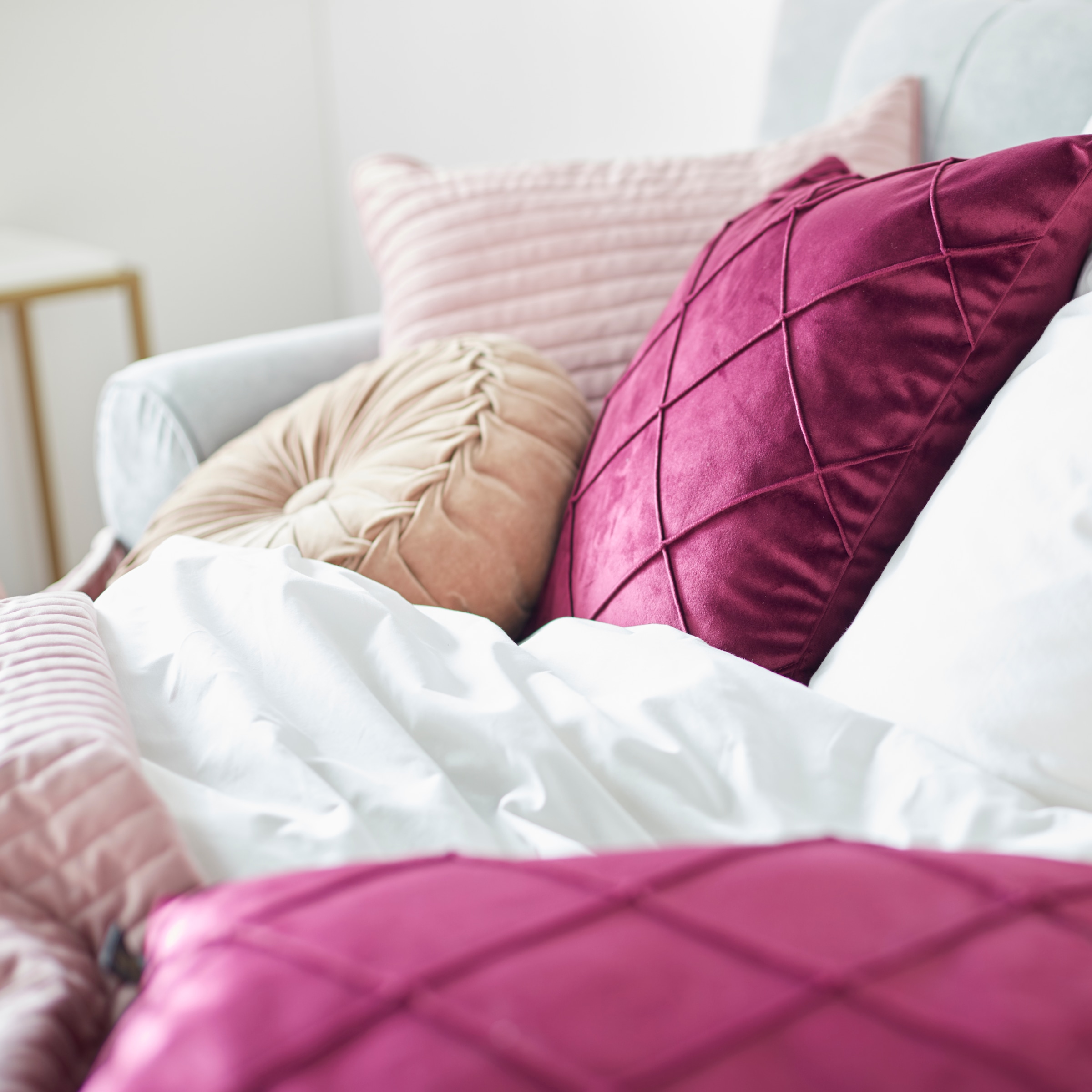 Home affaire Dekokissen »Océane« passend zum Bett Oceáne in Samtvelours und Feinstruktur, 2-er Set