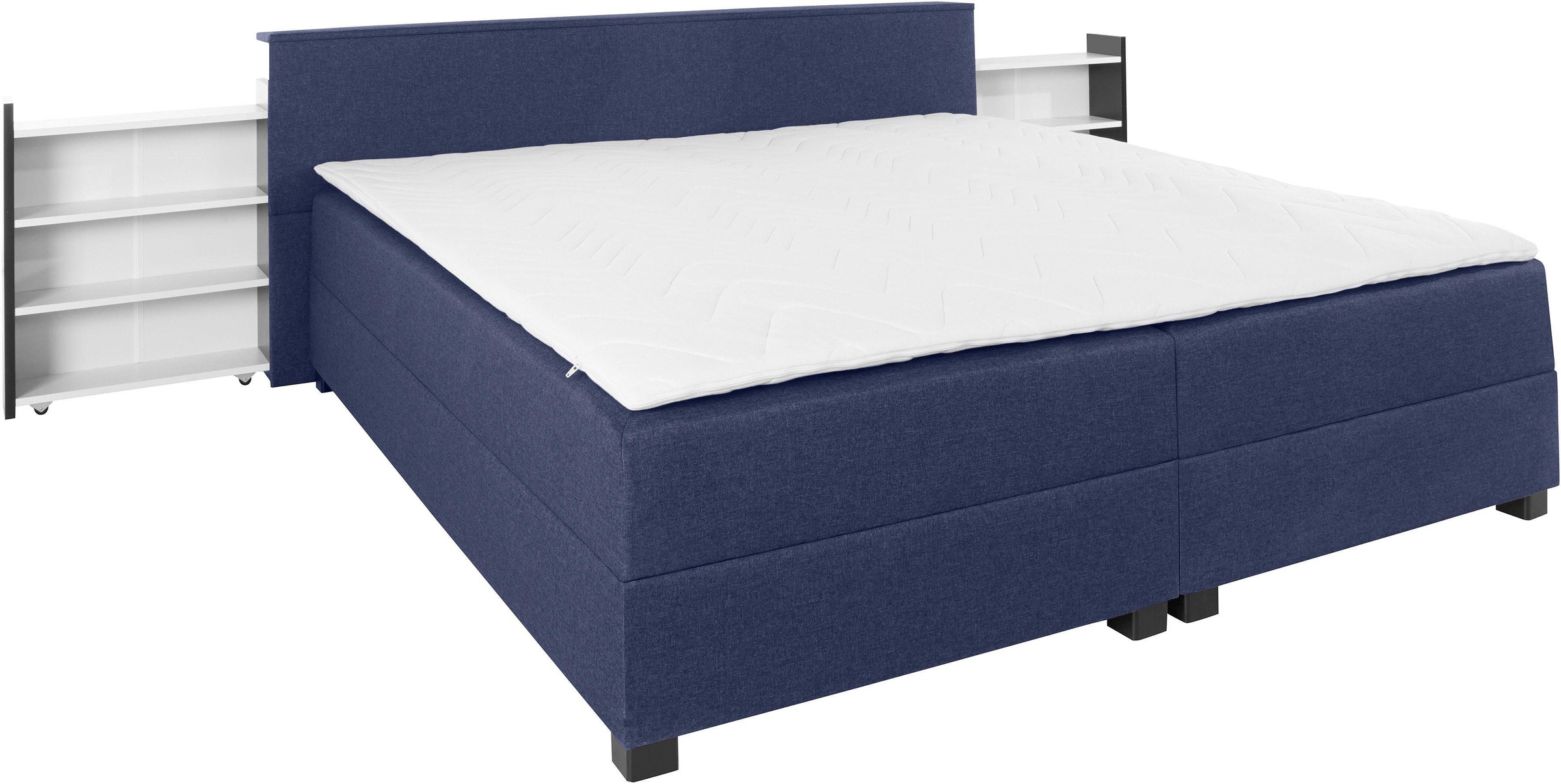 5. Bild von Breckle Northeim Boxspringbett, mit ausziehbarem Regal, Topper und Bettkasten