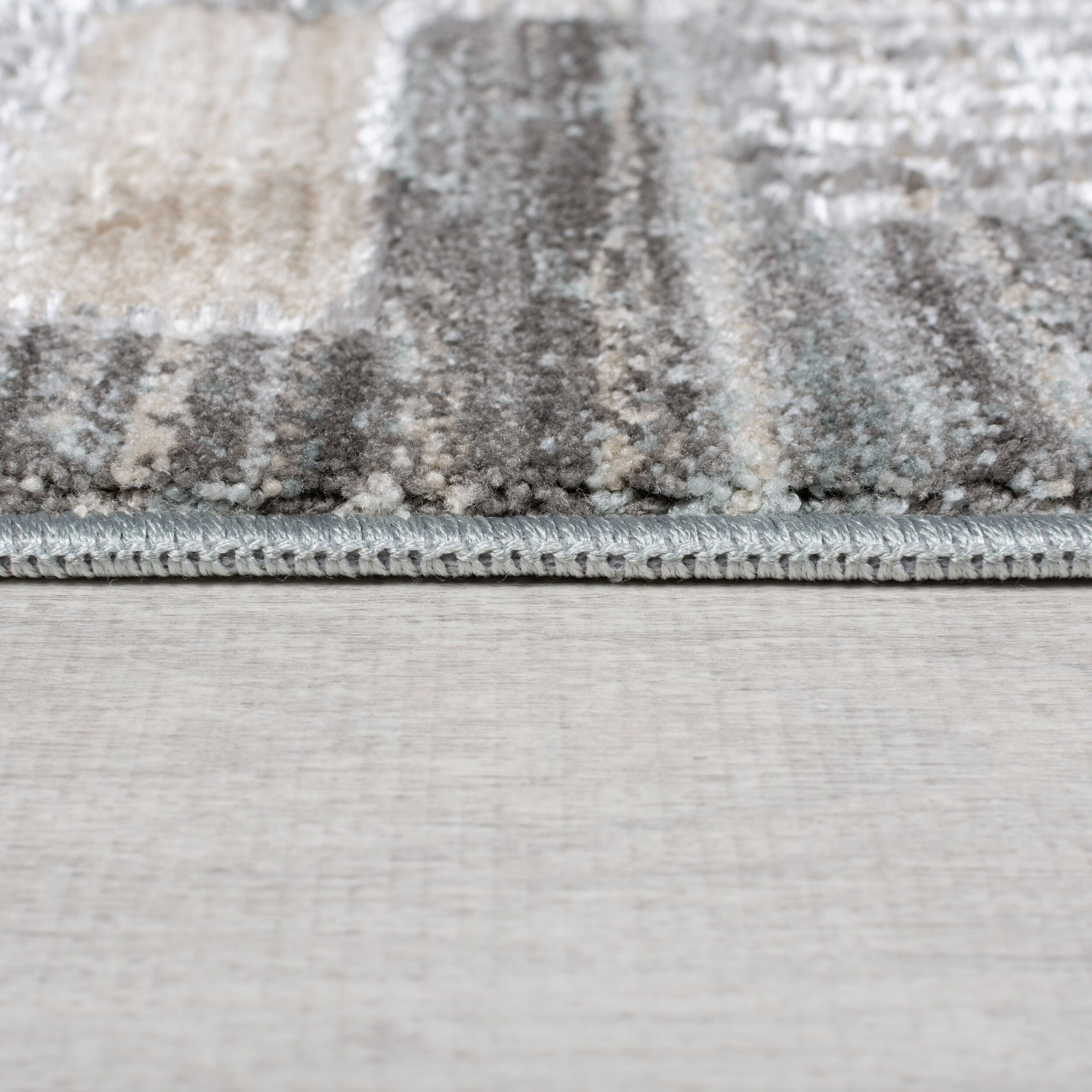 FLAIR RUGS Teppich »Evelyn Blocks«, rechteckig, 8 mm Höhe, Flor mit Glanzeffekt
