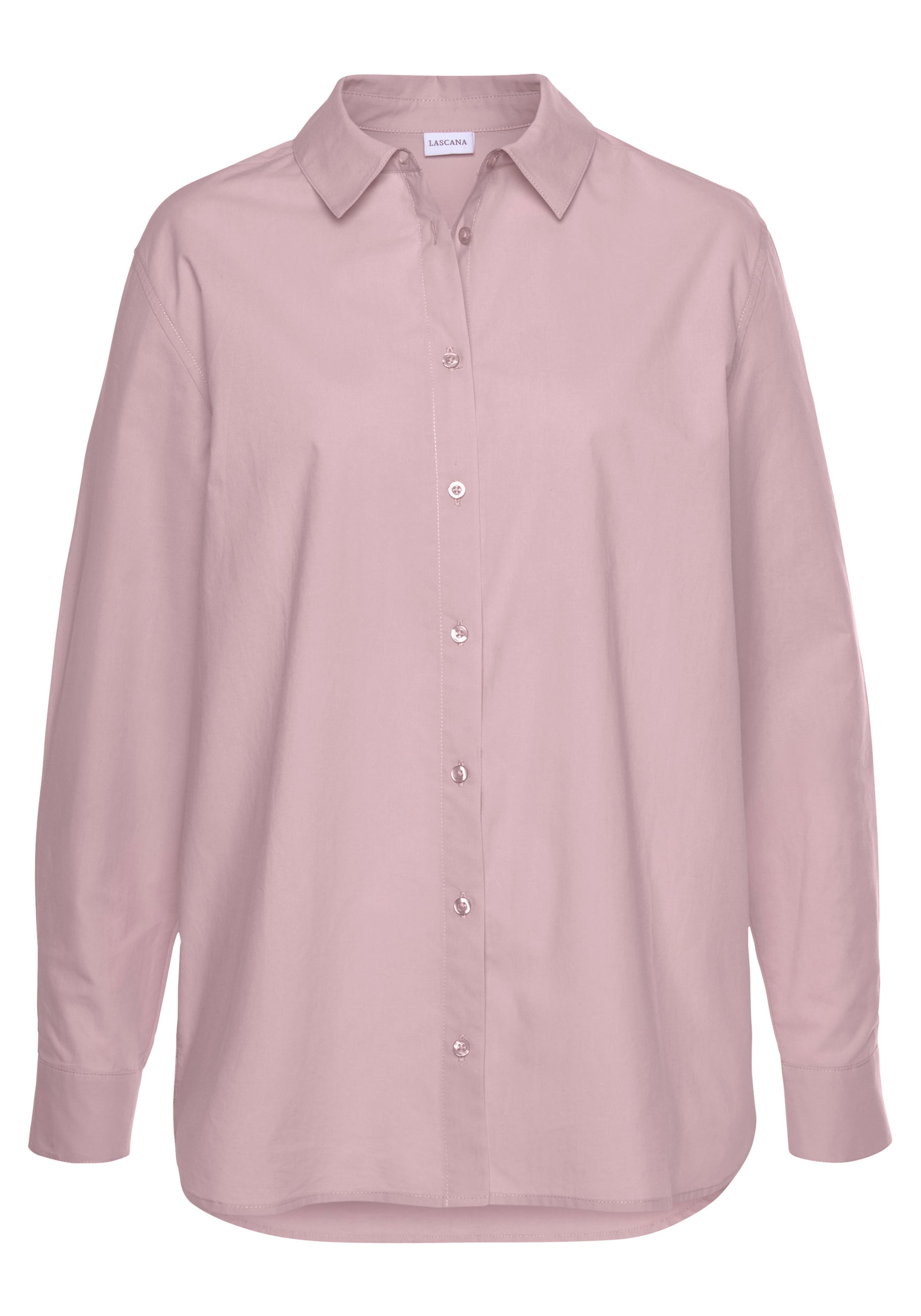 LASCANA Hemdbluse, hinten länger im geschnitten bestellen Online-Shop