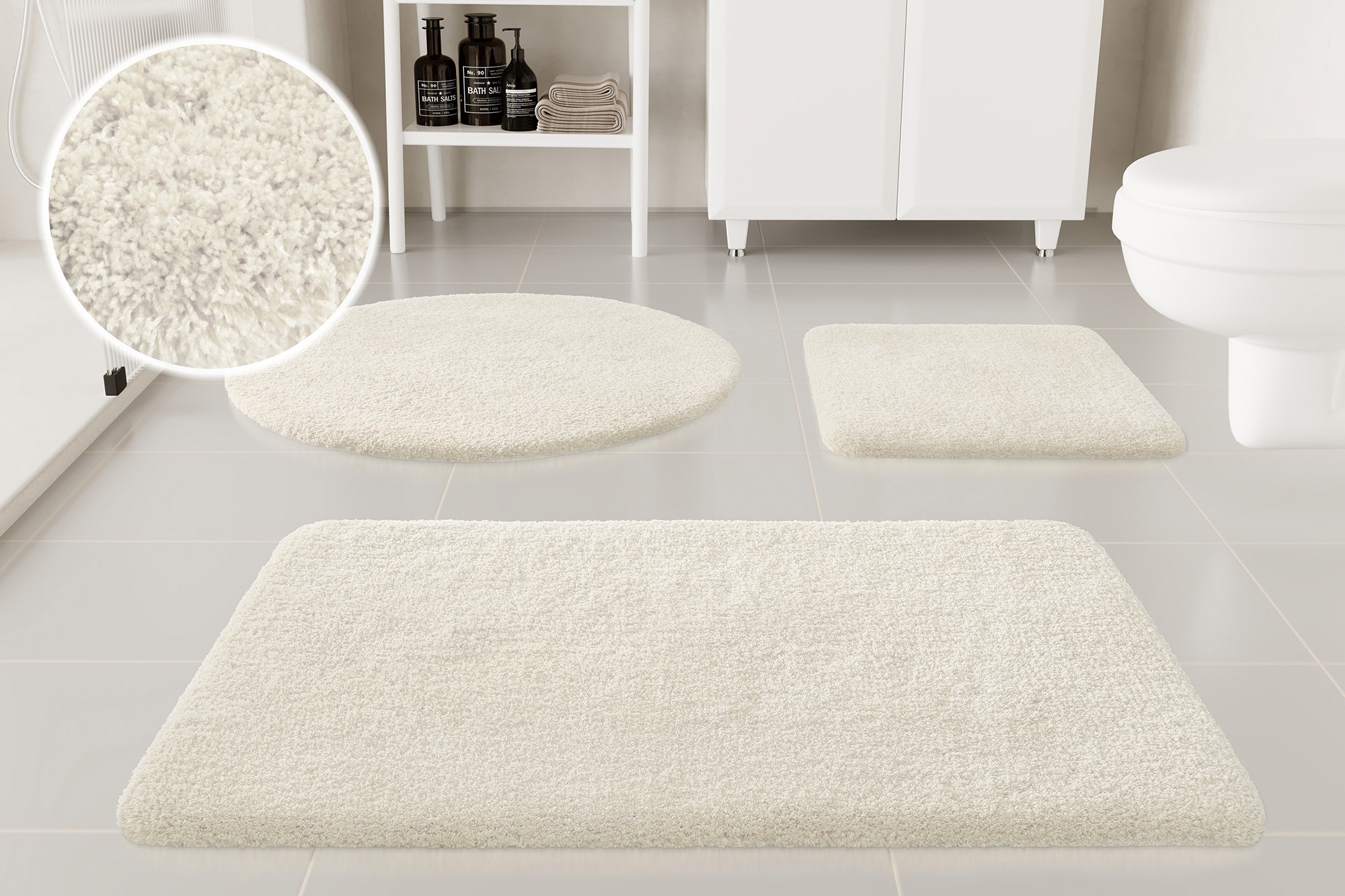 my home Badematte »Kaarin«, rutschhemmend beschichtet, schnell trocknend, B günstig online kaufen