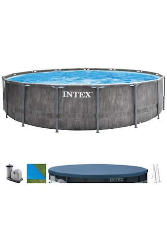 Intex Pool »PrismFrame Greywood«, (Set), ØxH: 457x122 cm kaufen
