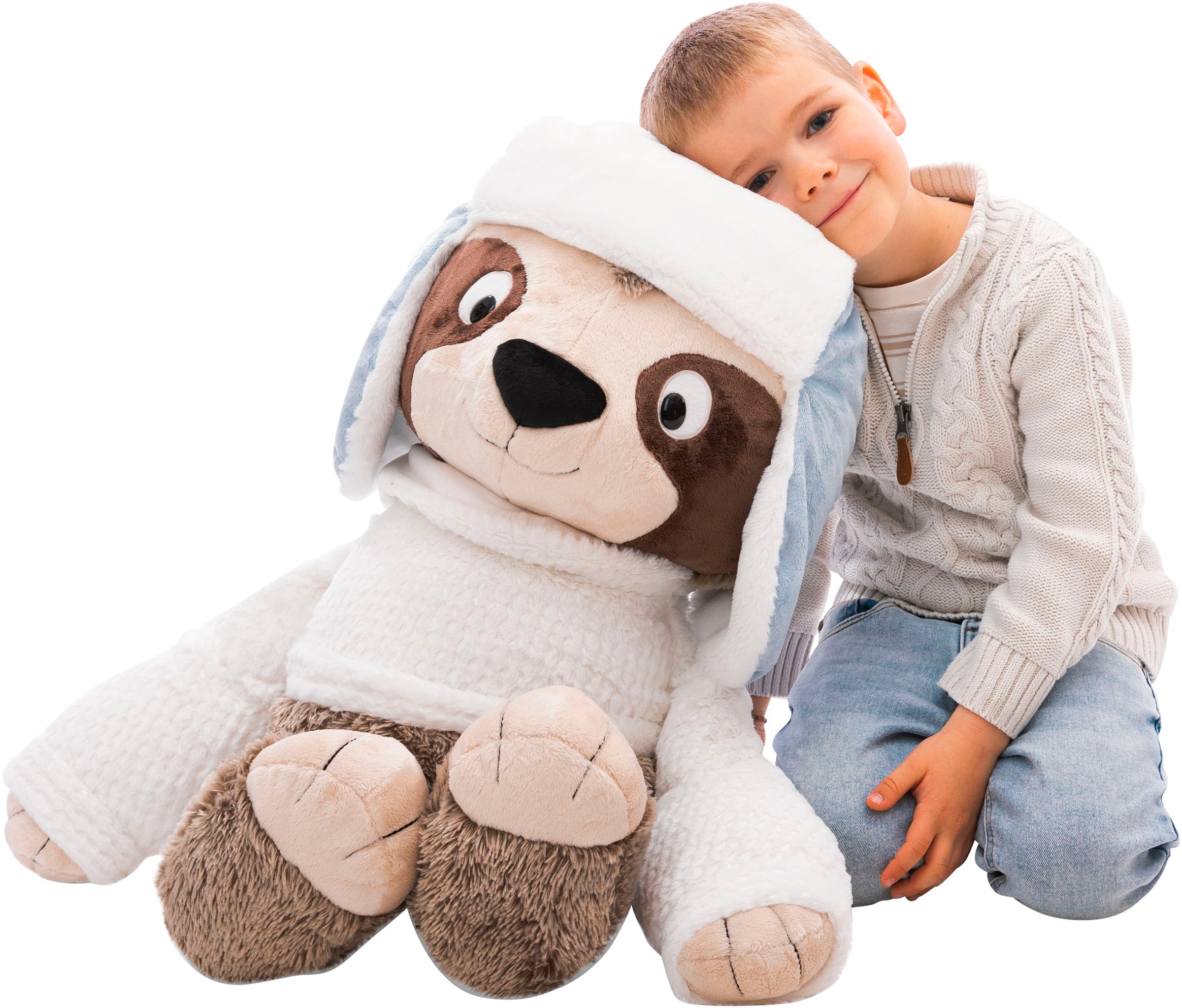 Nici Kuscheltier »Winter, Faultier Izzy Icetumbler mit Mütze, 70 cm schlenkernd«, schlenkernd; enthält recyceltes Material