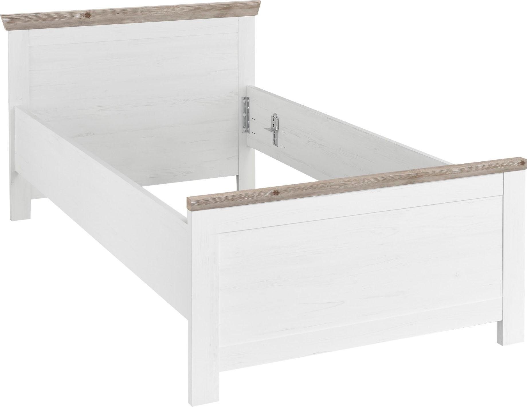 Home affaire Bett "Florenz Doppelbett Landhausstil Bettgestell (100,140 ode günstig online kaufen