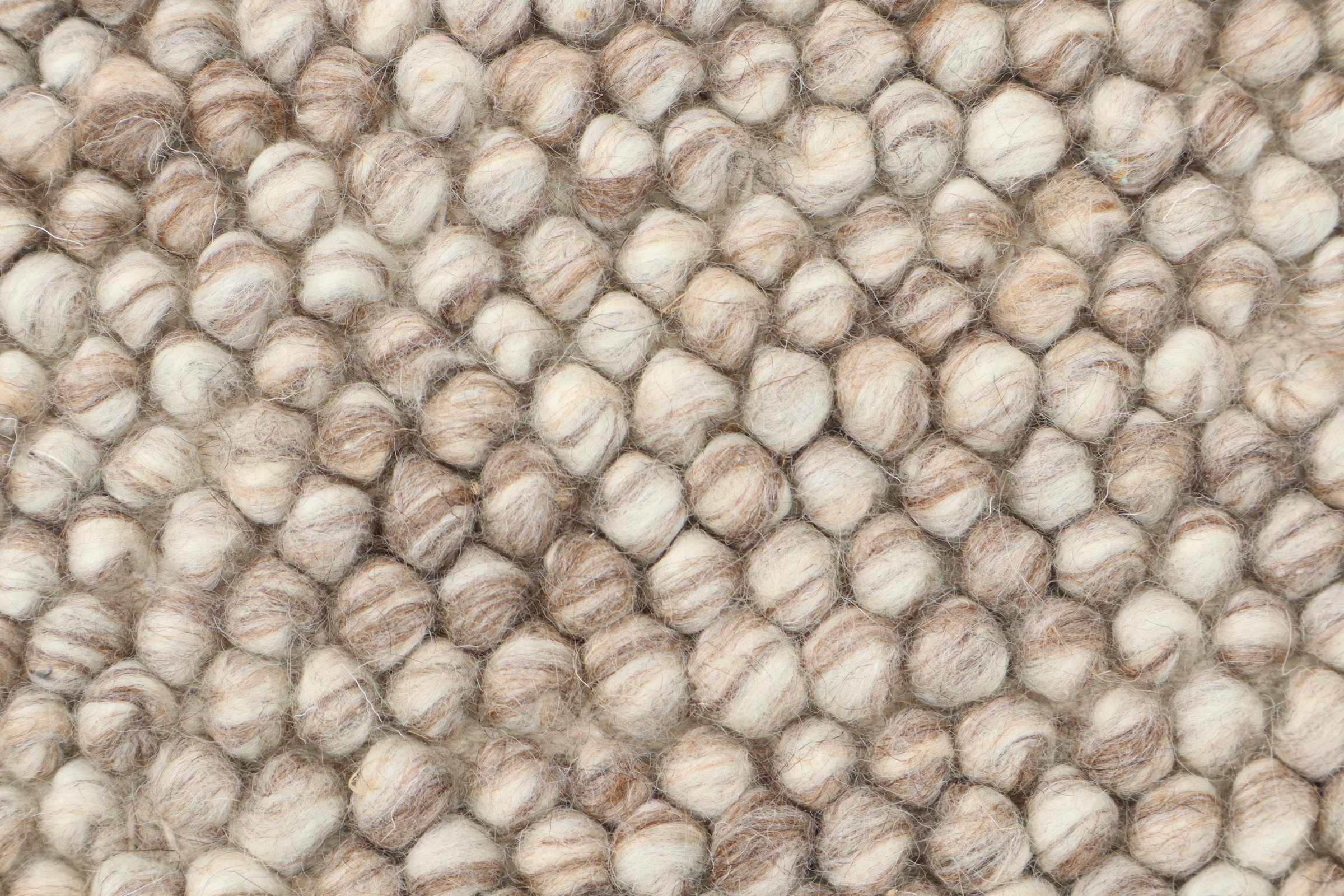 OTTO home Wollteppich »Wolly« rund 14 mm Höhe Wolle, handgewebt, Handweb Teppiche, Wohnzimmer, Schlafzimmer