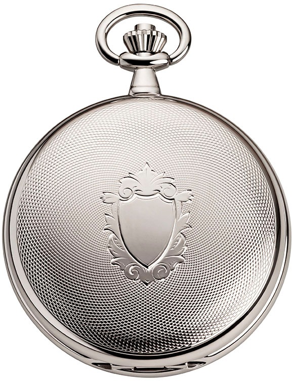 Regent Taschenuhr »P700«, (Set, 2 tlg., mit Kette), Herrenuhr, Handaufzug, Acrylglas
