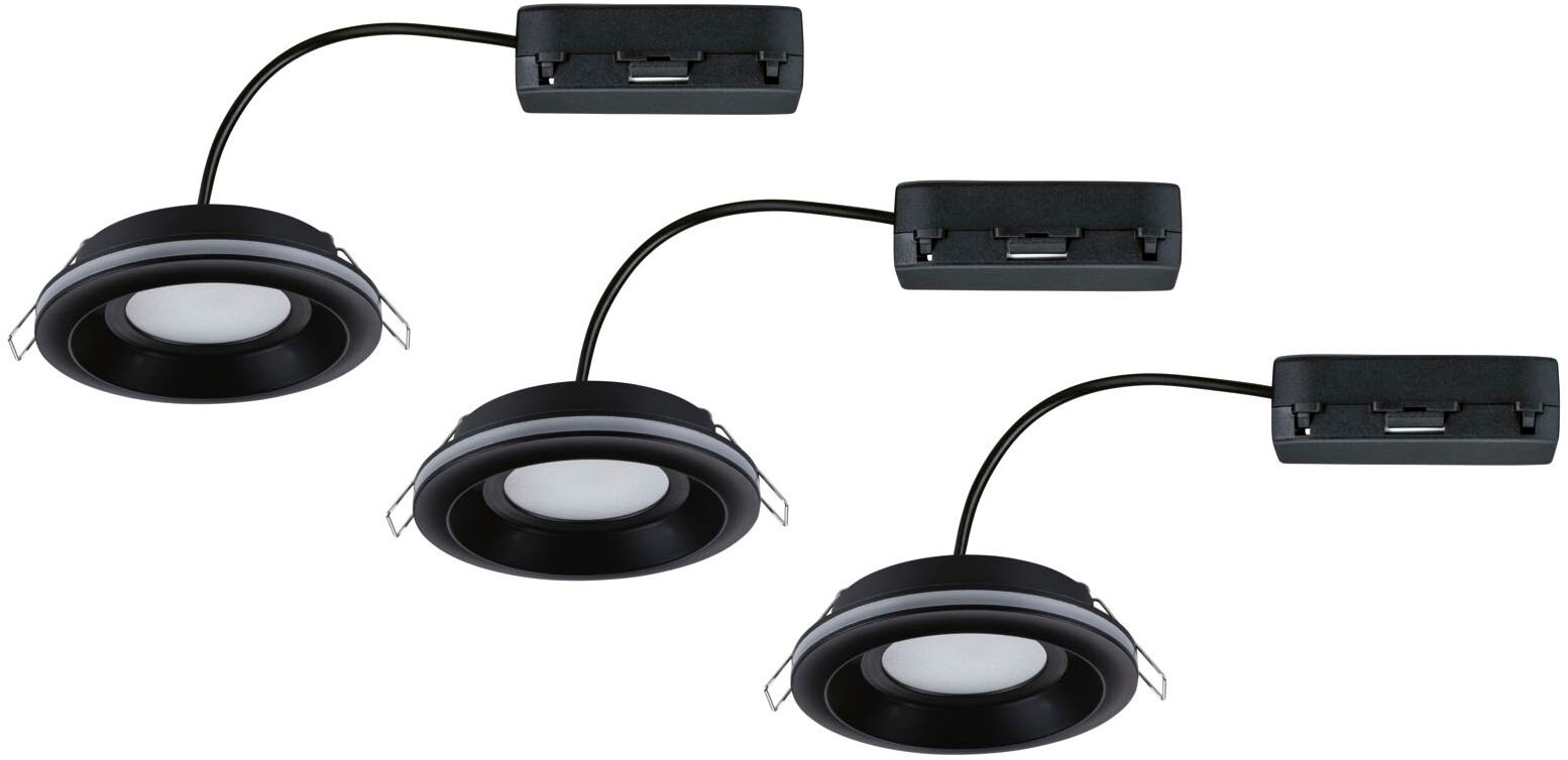 Paulmann LED Einbauleuchte »LED Einbauleuchte Sormus IP65 rund 100mm«, 3 flammig, Memoryfunktion