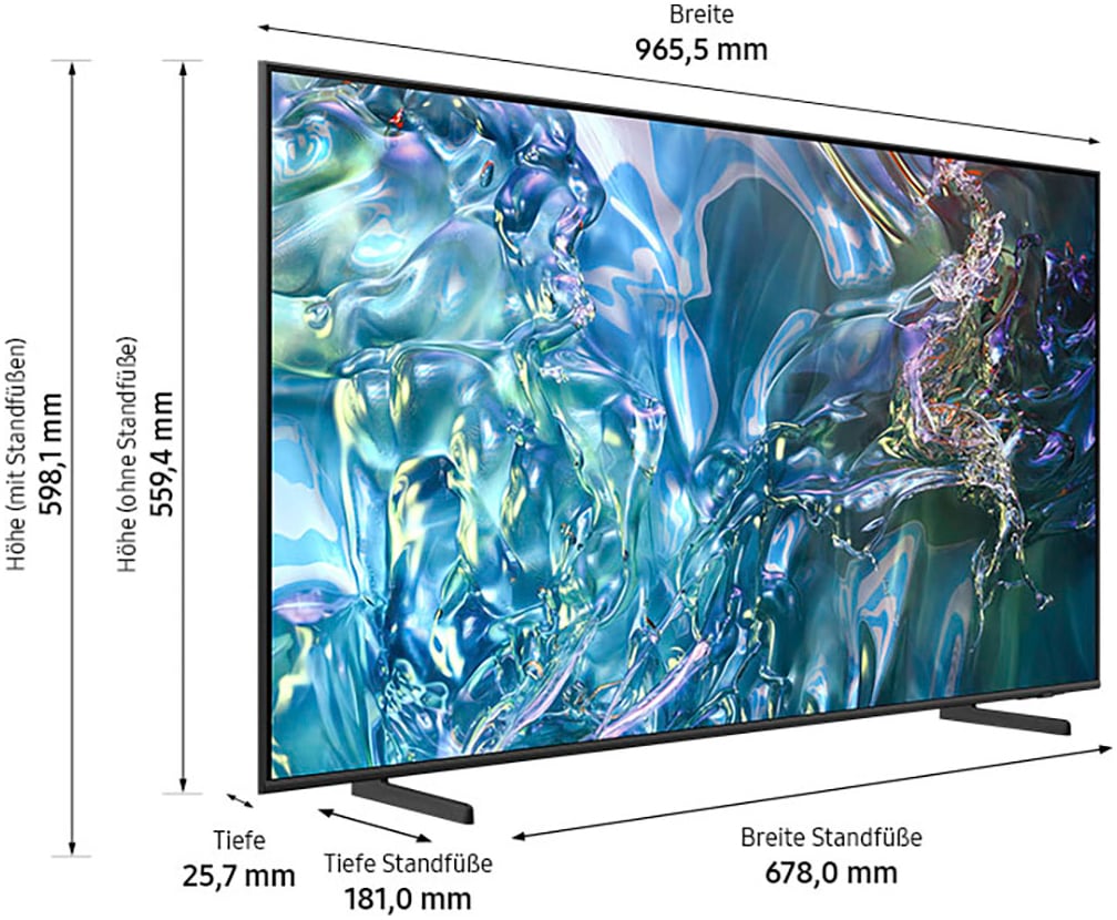 Samsung QLED-Fernseher »GQ43Q60DAU«, 108 cm/43 Zoll, 4K Ultra HD, Smart-TV