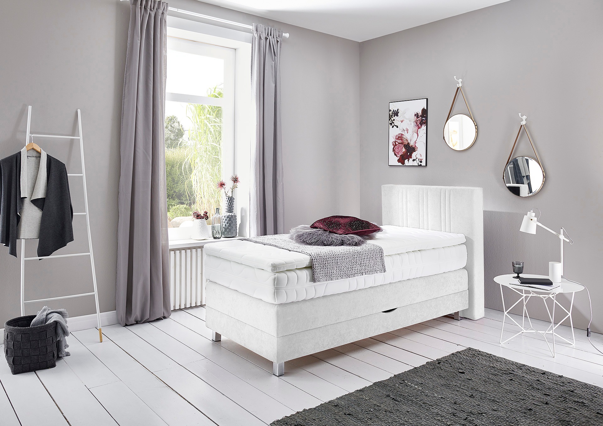 Westfalia Schlafkomfort Boxspringbett wahlweise mit Bettkasten und Topper günstig online kaufen