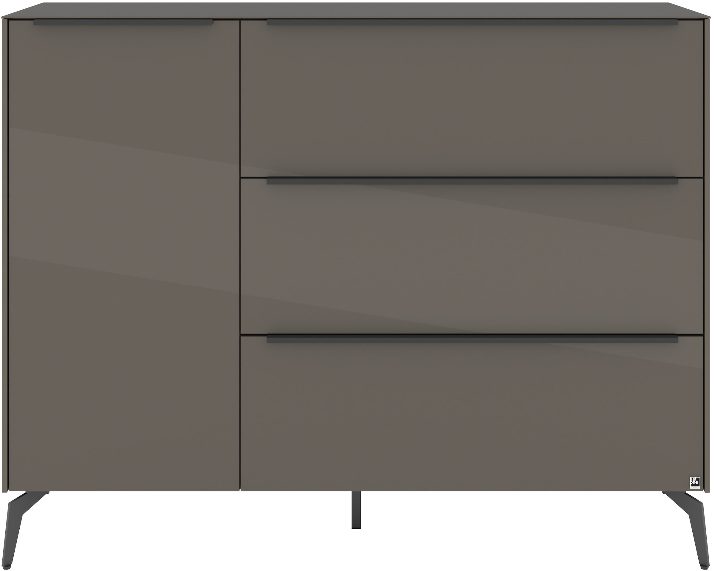 set one by Musterring Sideboard »Reno« 1 Stk. tlg. Mit Winkelfuß in diversen Farben, 109 cm Höhe & Farbauswahl