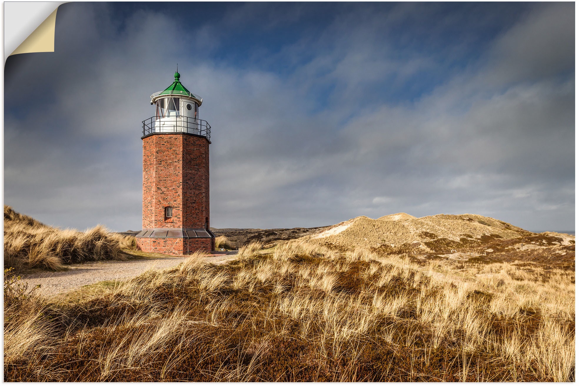 Artland Wandfolie »Leuchtturm Rotes Kliff in Kampen, Sylt«, Gebäude, (1 St. günstig online kaufen