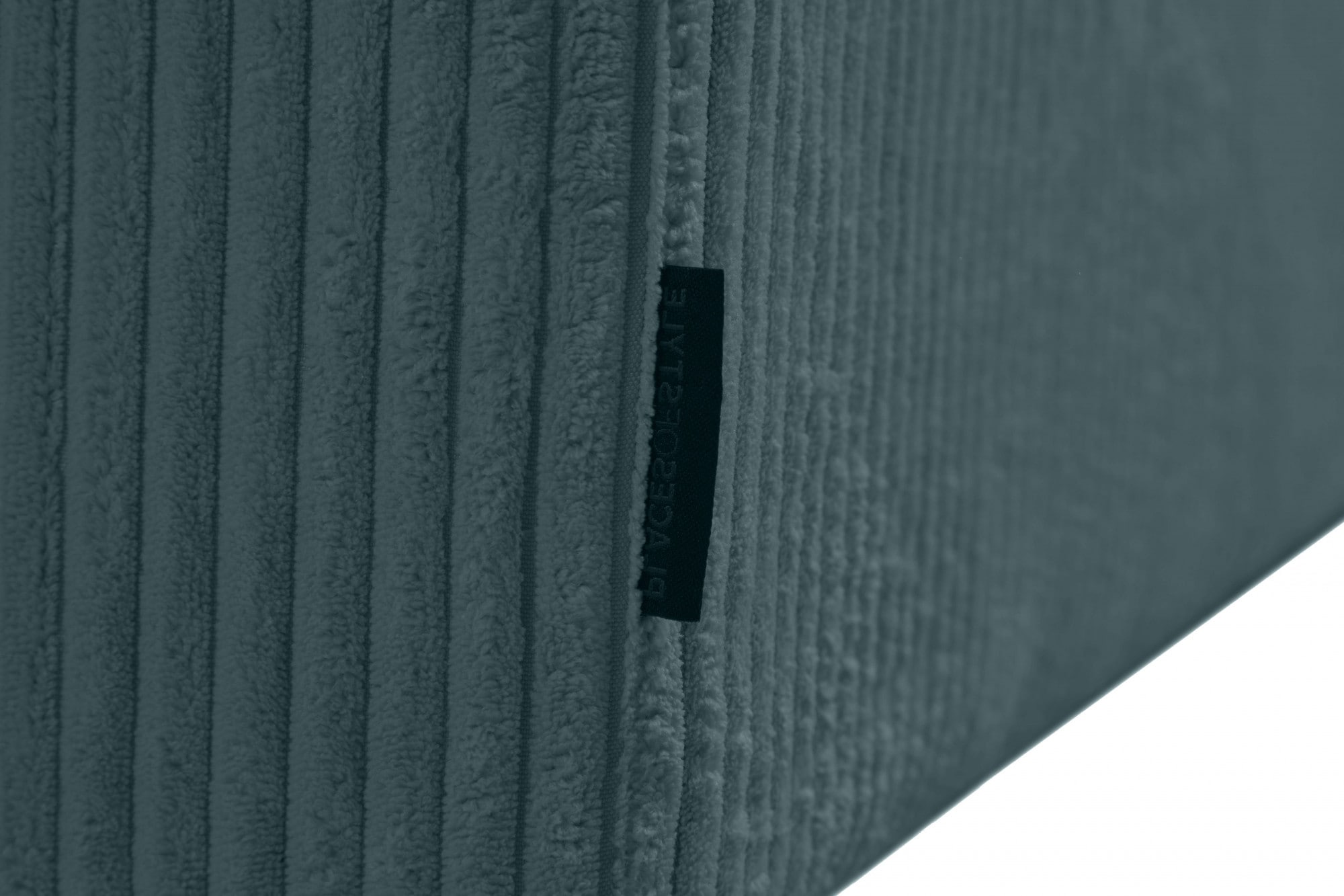 Places of Style Wohnlandschaft »Pinto, 350 cm, U-Form, XXL, mit Ottomanen«, Cord, Chenille, Lederoptik, mit Keder, Metallfüße, Wellenunterfederung