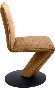 K+W Komfort & Wohnen Drehstuhl »Drive«, Flachgewebe 775, Stuhl mit federnder Sitzschale, Drehteller in Metall schwarz Struktur