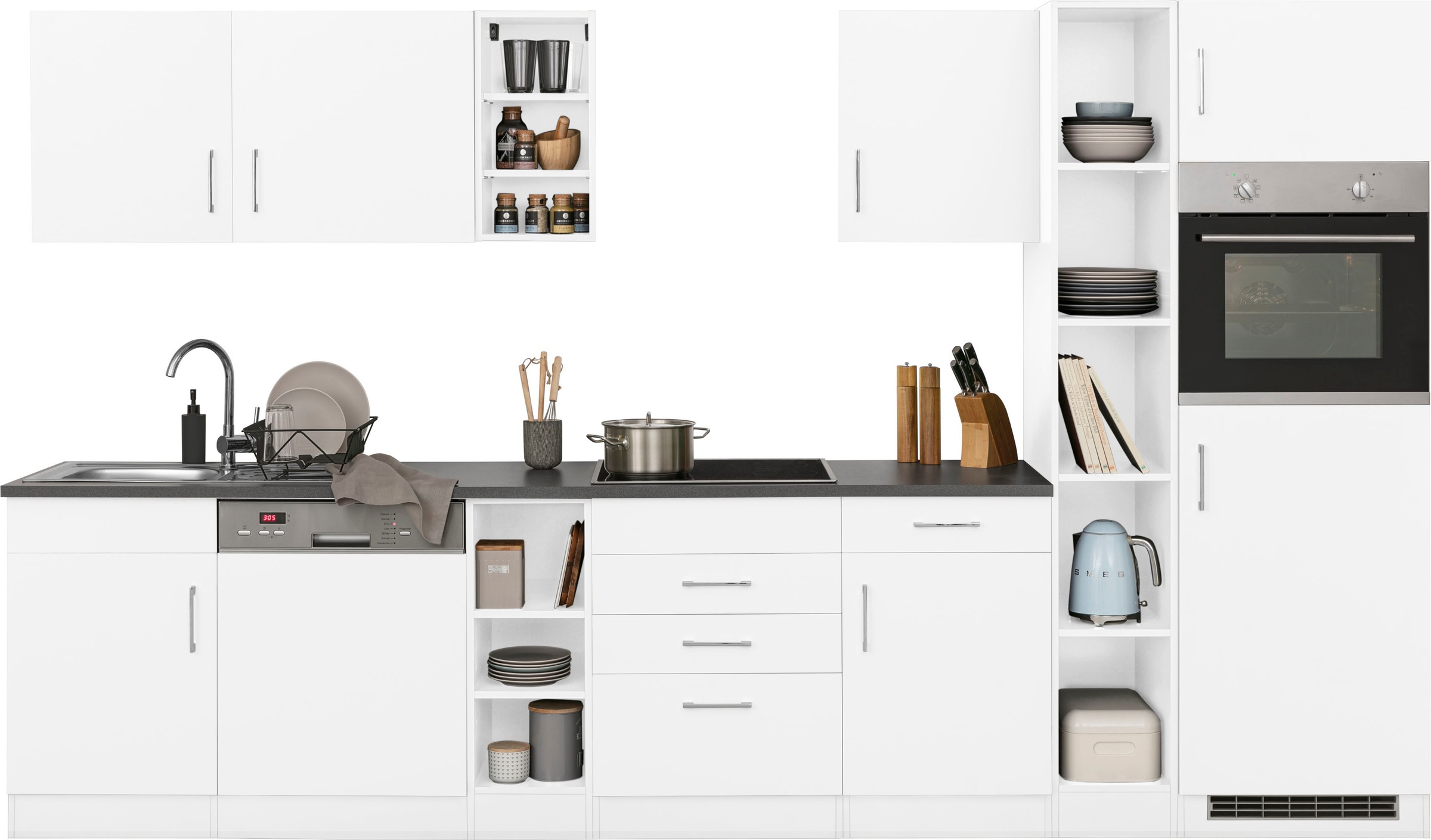 KOCHSTATION Küchenzeile »KS-Paris – Küchen mit einzigartigen Fotomotiven au günstig online kaufen