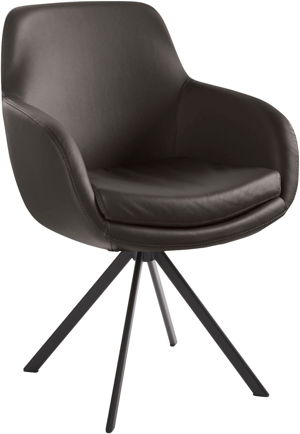 Musterring Esszimmerstuhl »Tavia« (Set) 2 Stk.Stativgestell Eisen schwarz, günstig online kaufen