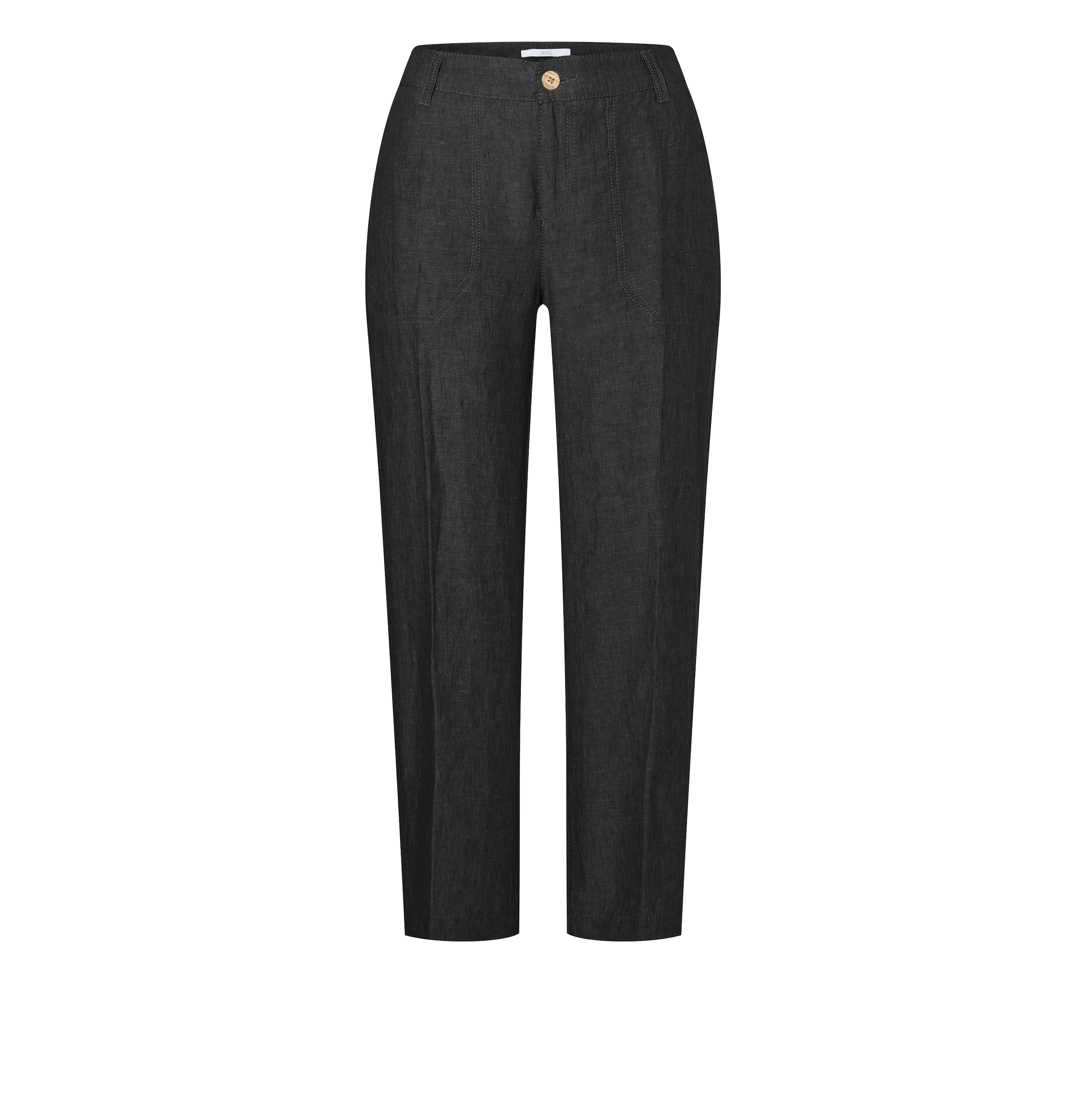 MAC Leinenhose »NORA cropped«, temperaturausgleichend und angenehm auf der Haut