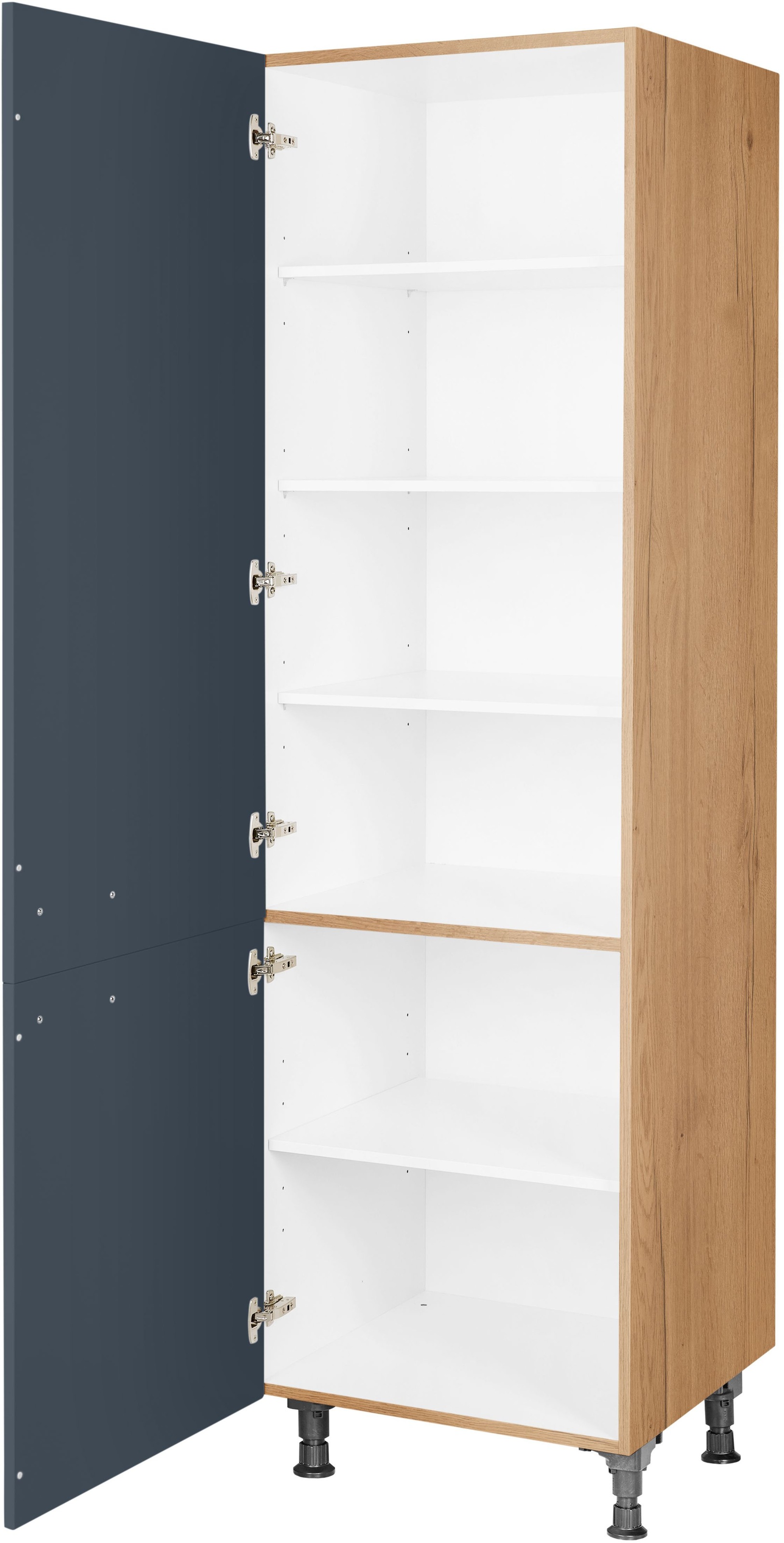 nobilia® Hochschrank »"Easytouch", Ausrichtung wählbar, mit zwei Türen, vormontiert,«, Breite/Höhe: 60/216,6 cm