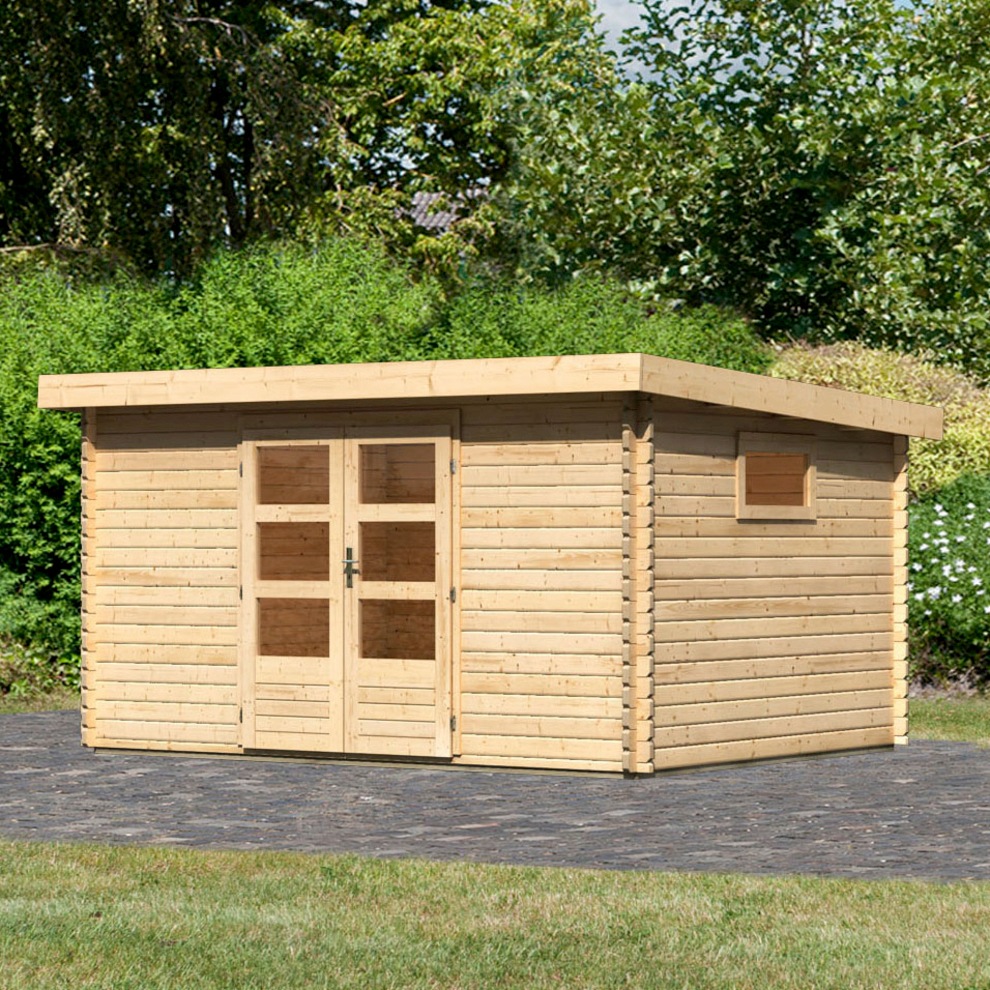 Karibu Gartenhaus »Trittau 5«, 40 mm Wandstärke, mit Fenster