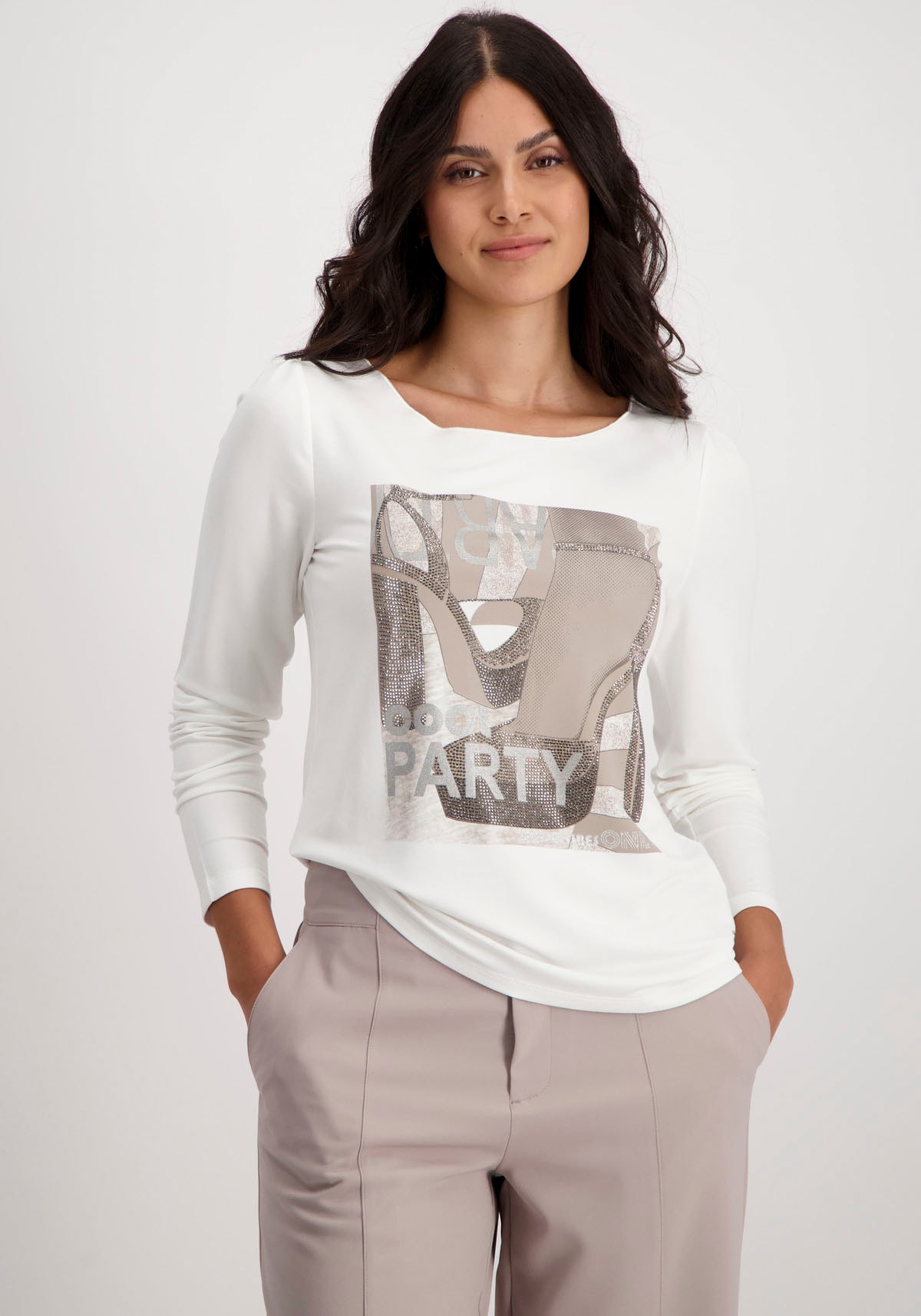 Monari Langarmshirt, online kaufen mit Print