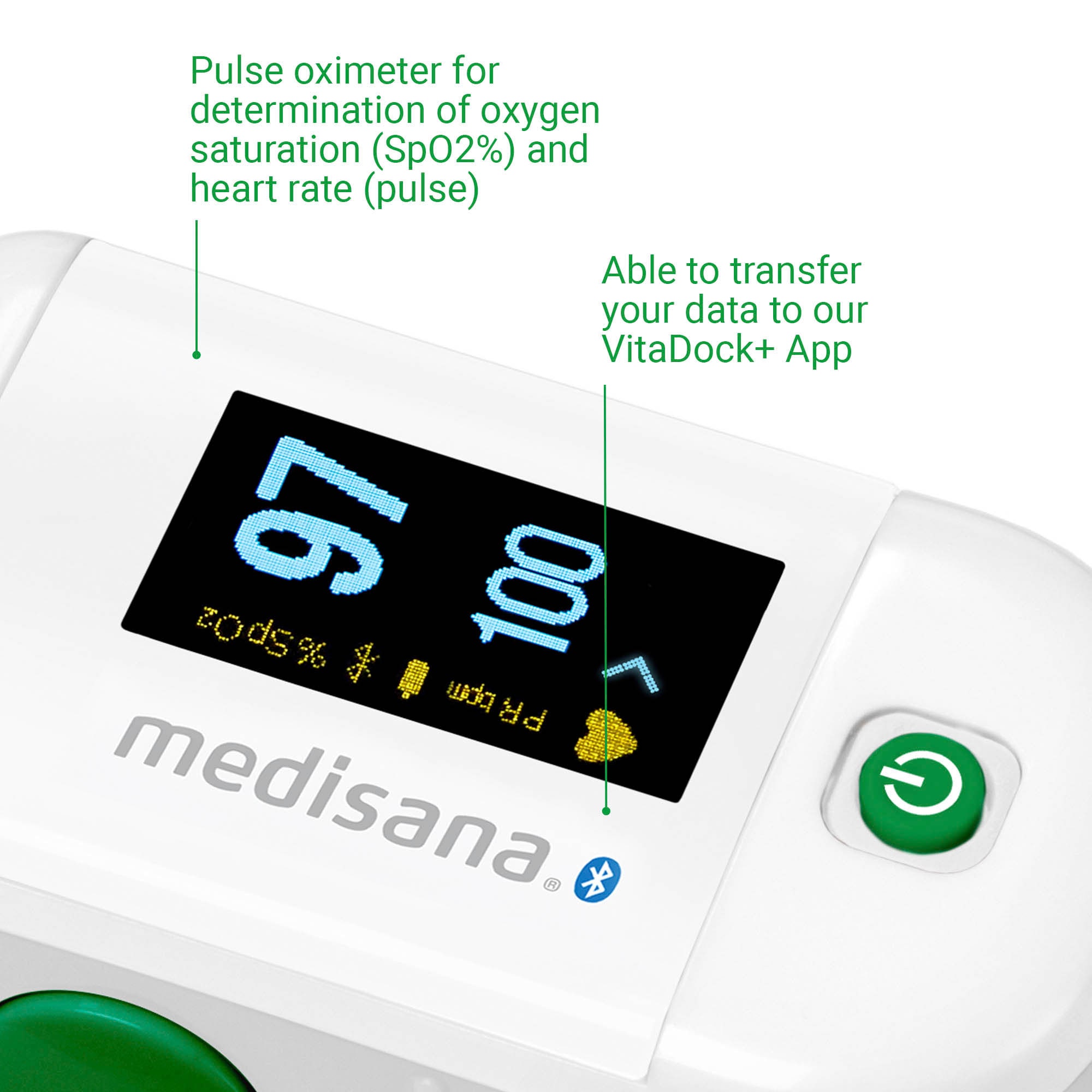 Medisana Pulsoximeter »PM 100«, Connect, Bluethooth