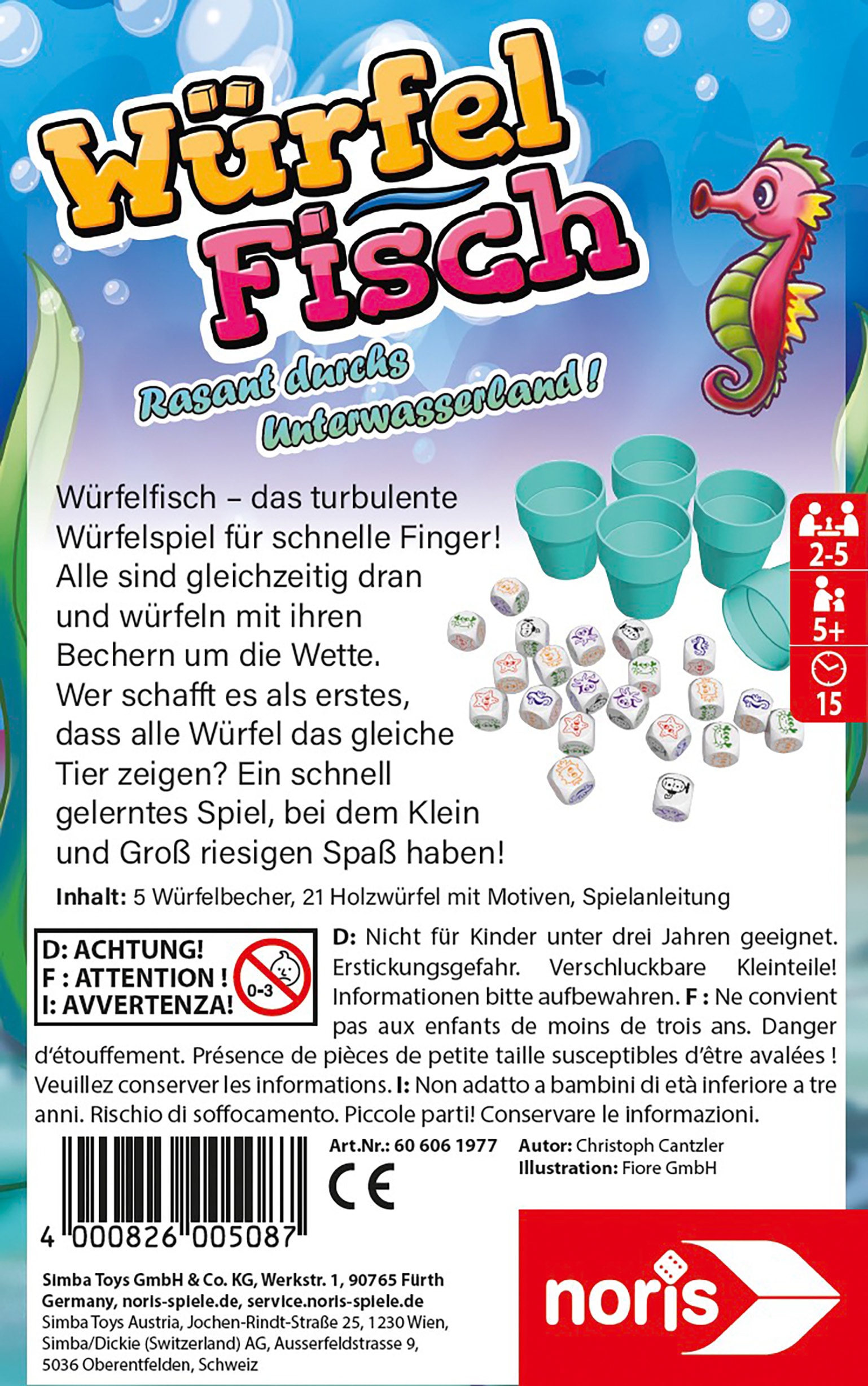 Noris Spiel »Würfelfisch«