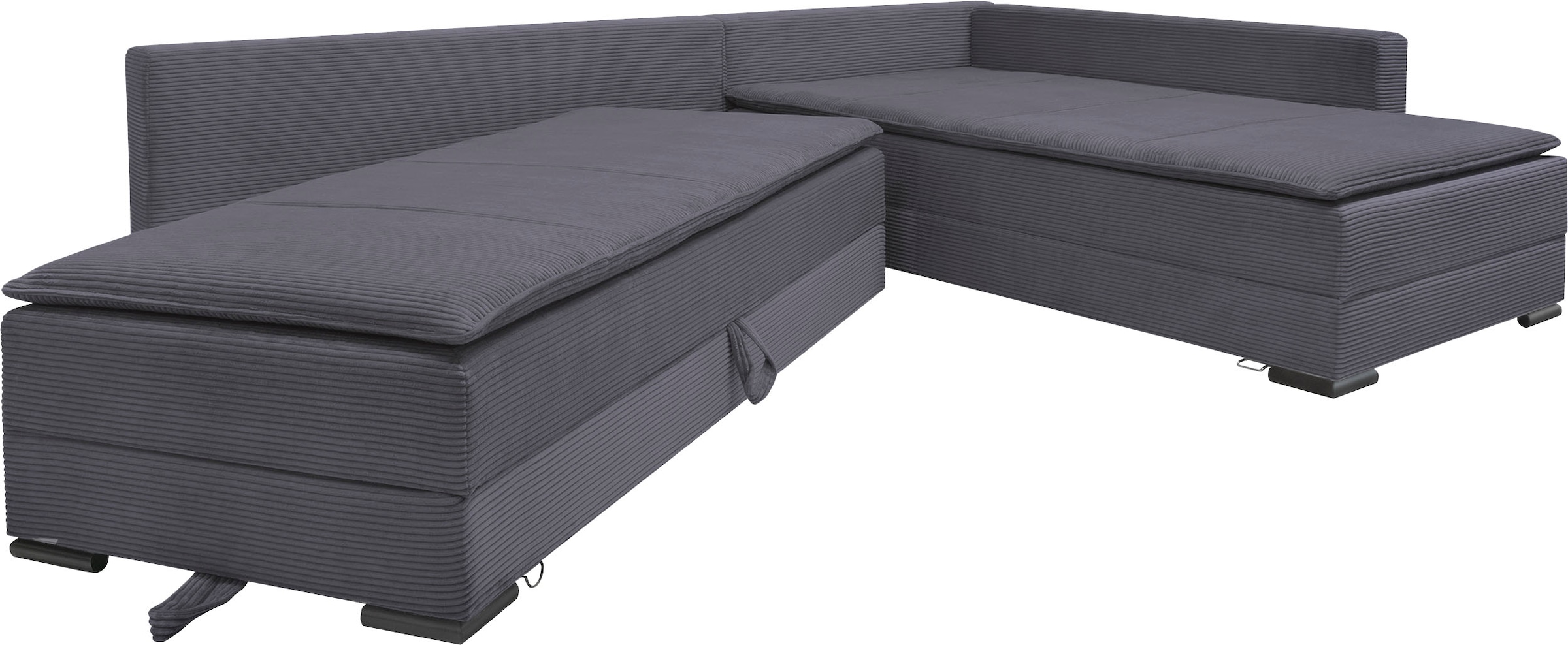 INOSIGN Ecksofa, inklusive Bettfunktion und Bettkasten
